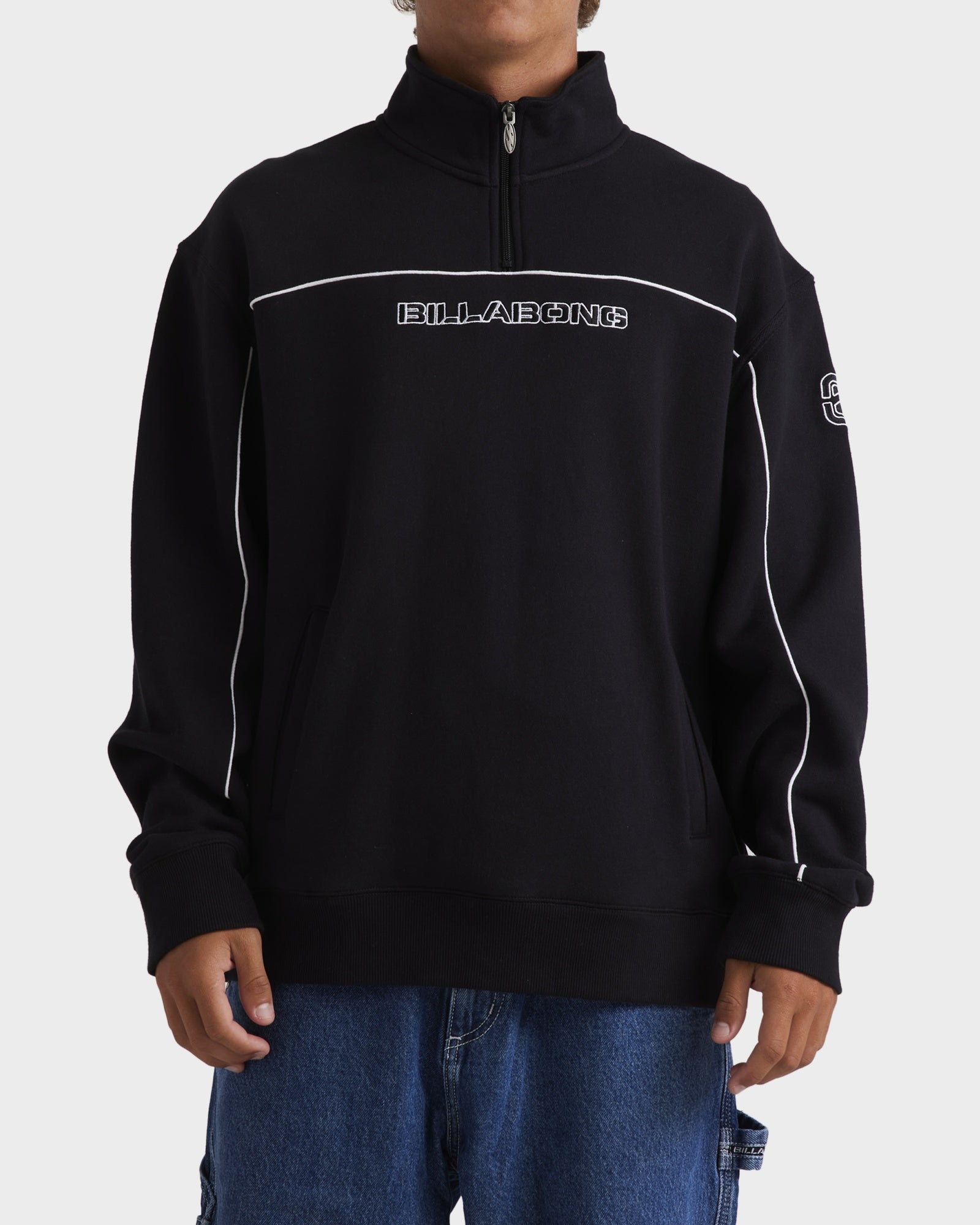 Mens Bracket Half Zip Hoodie