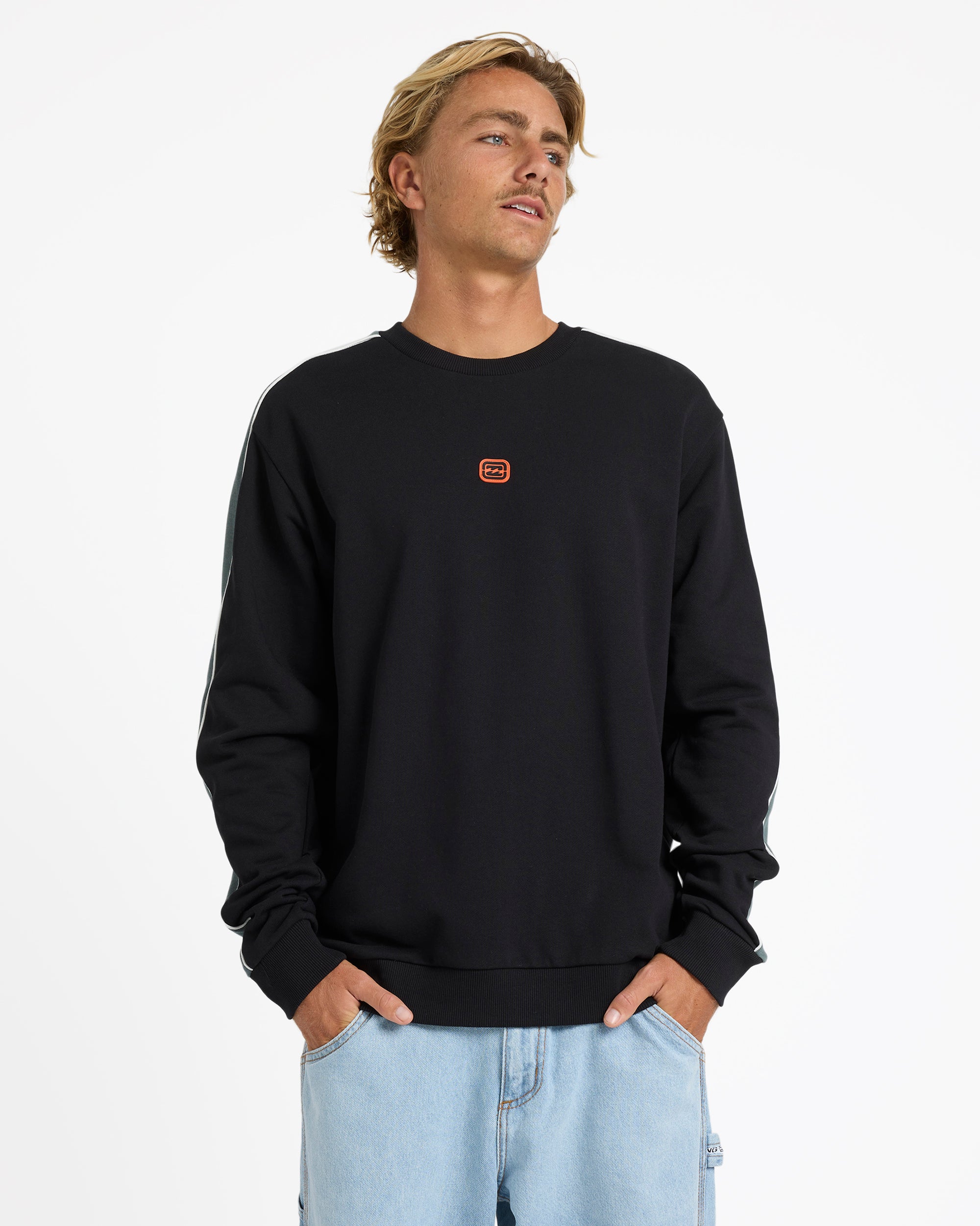 Mens Script Crew Neck