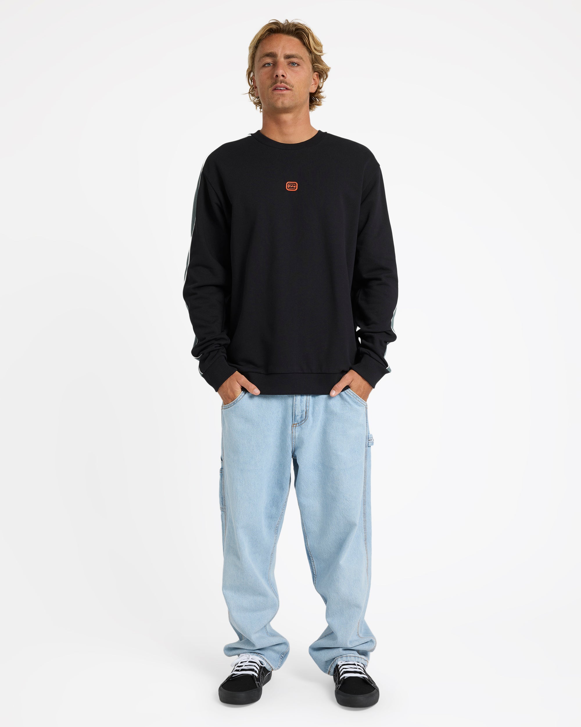 Mens Script Crew Neck