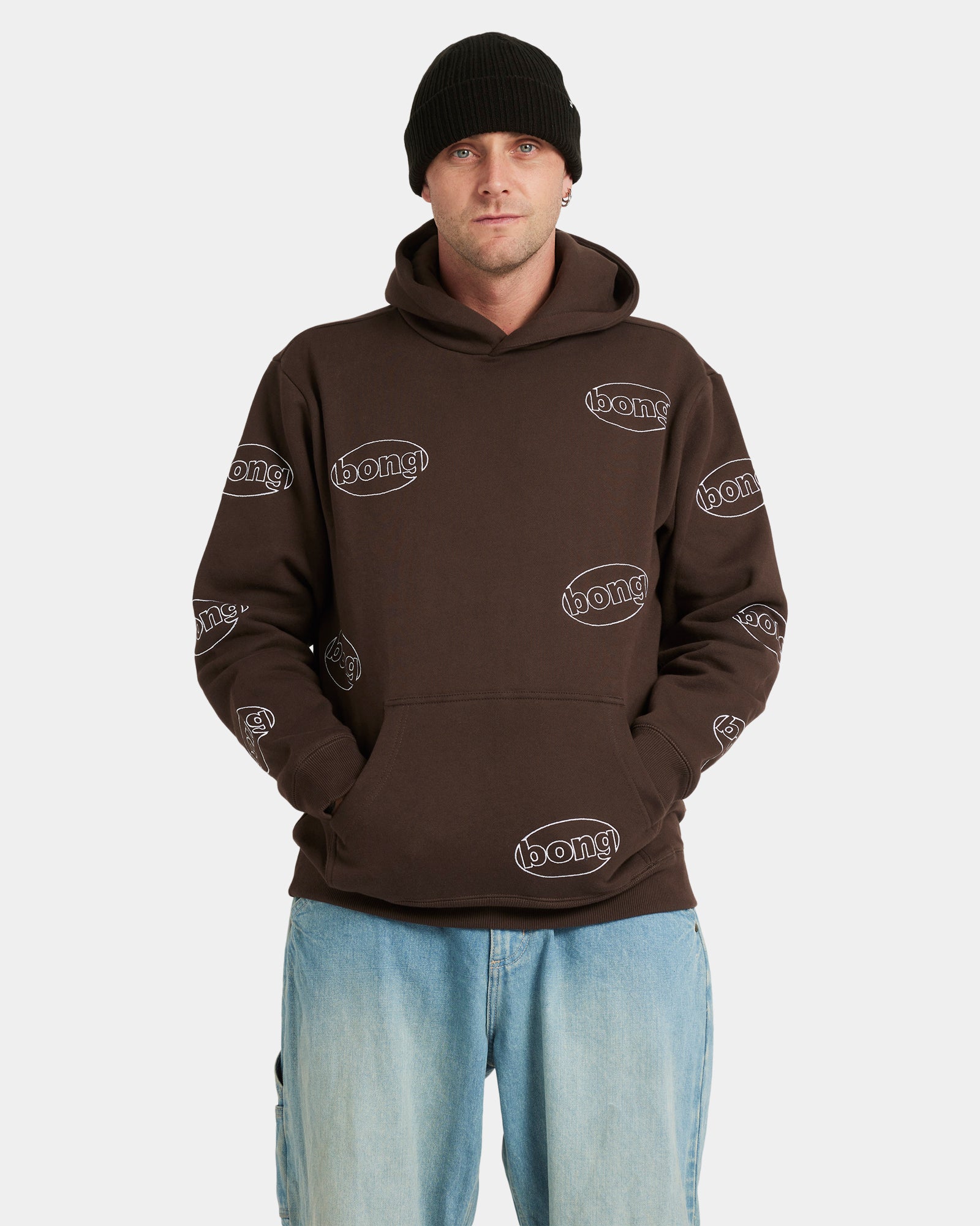 Mens Bong All Over Pullover Hoodie