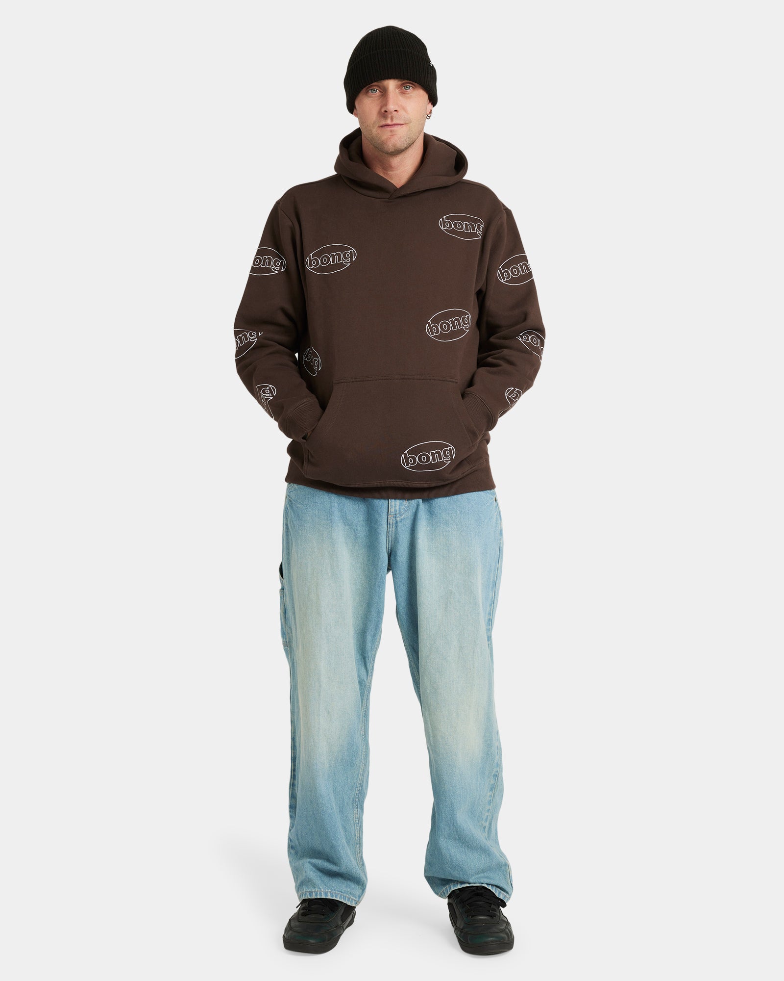 Mens Bong All Over Pullover Hoodie