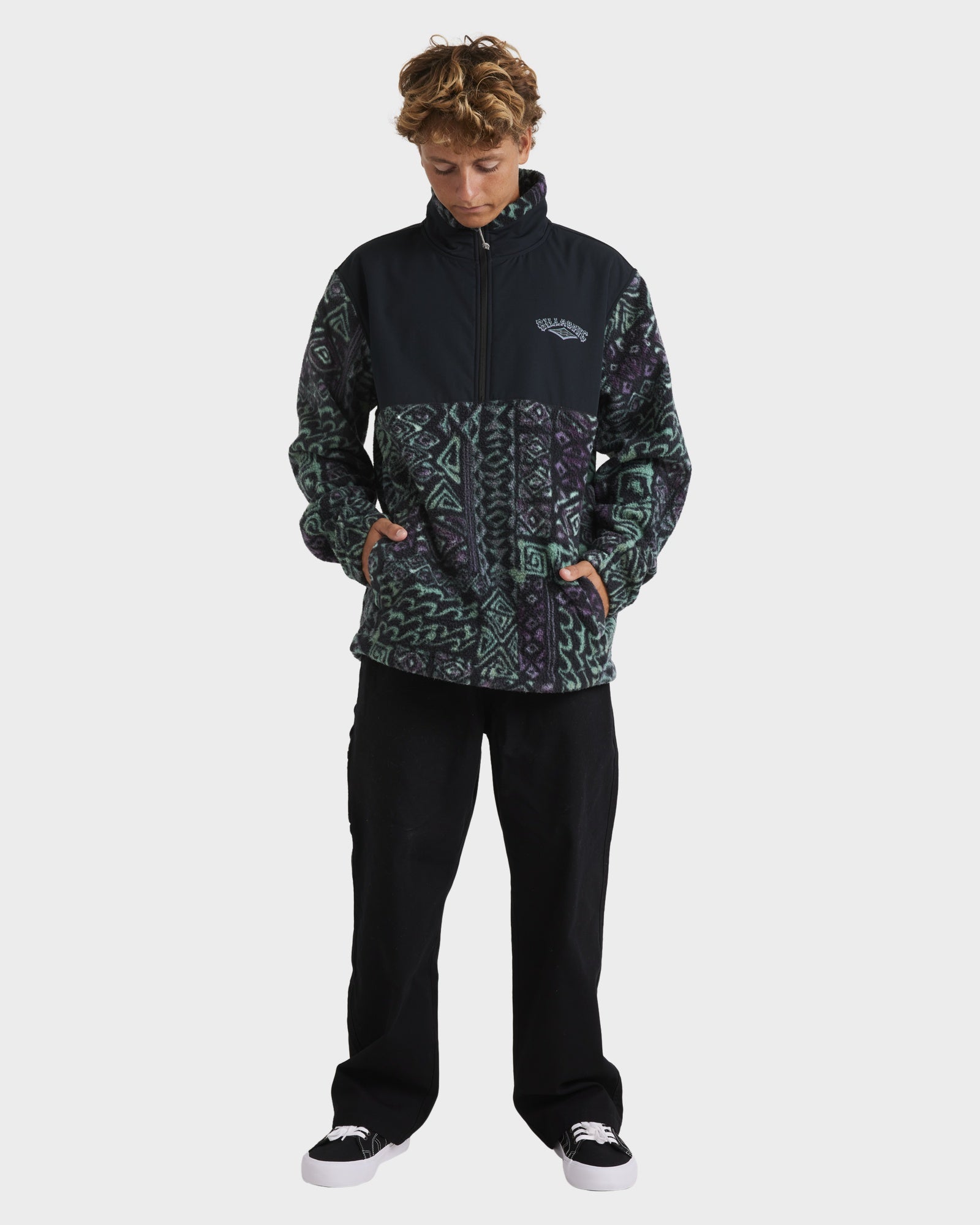 Mens Boundary Re-Issue Half Zip Fleece Pullover