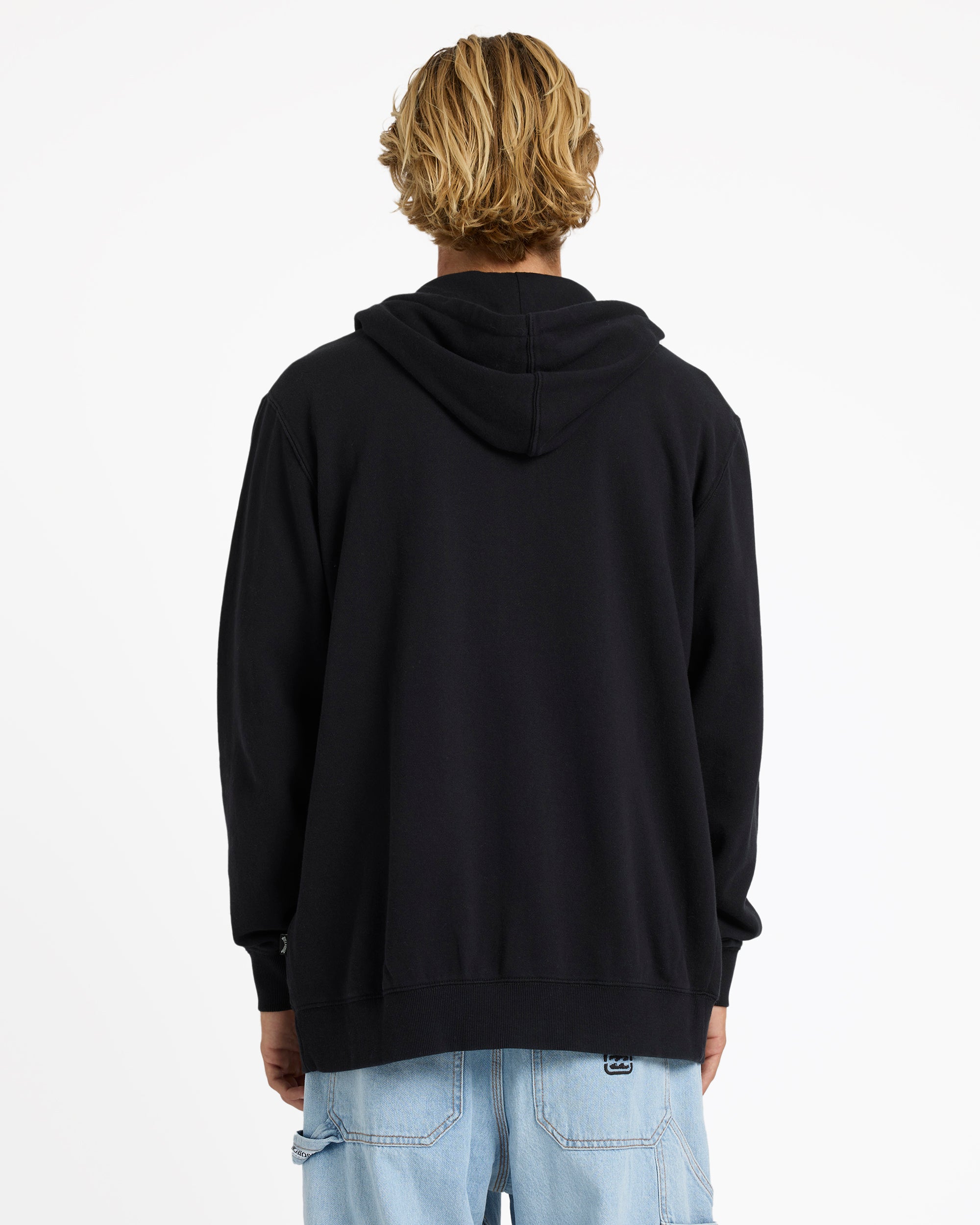 Mens Premium Wave Washed Zip Up Hoodie