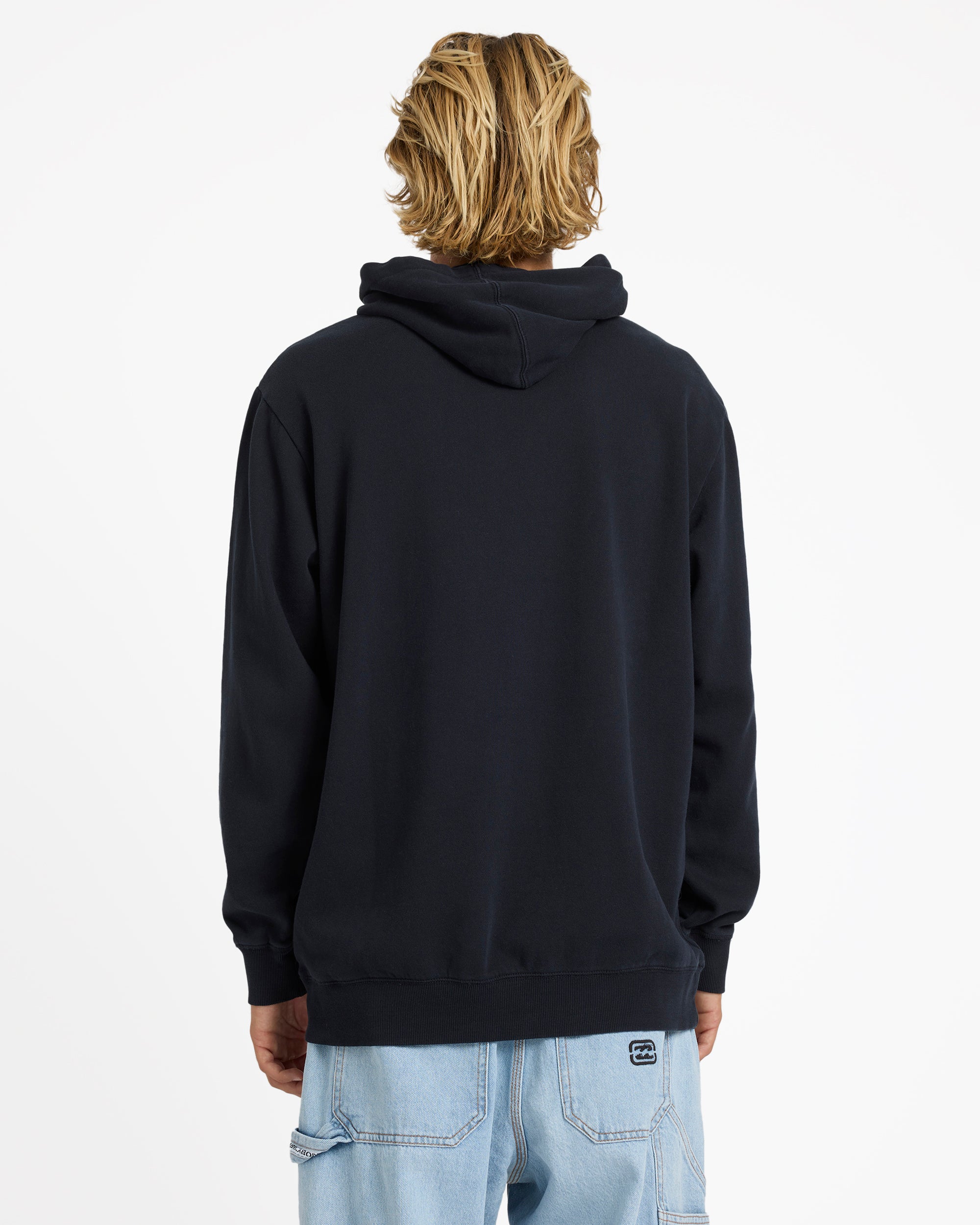 Mens Premium Wave Washed Pullover Hoodie