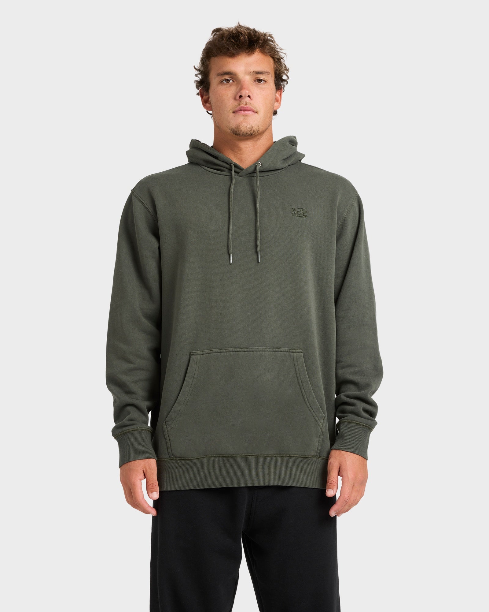 Mens Premium Wave Wash Pullover Hoodie
