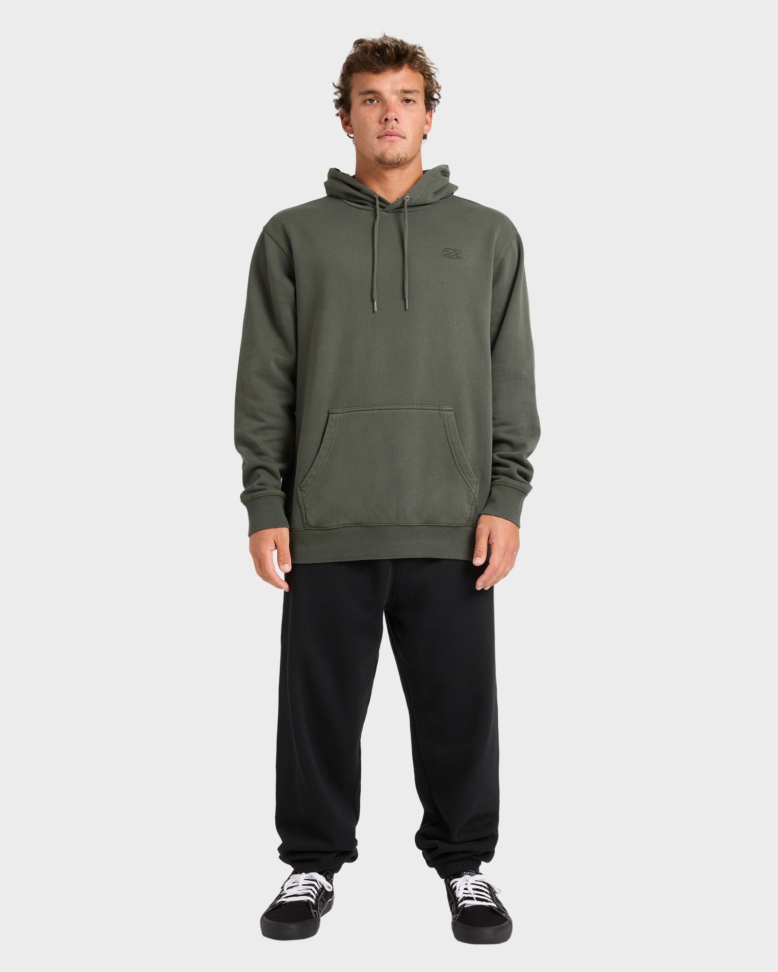 Mens Premium Wave Wash Pullover Hoodie