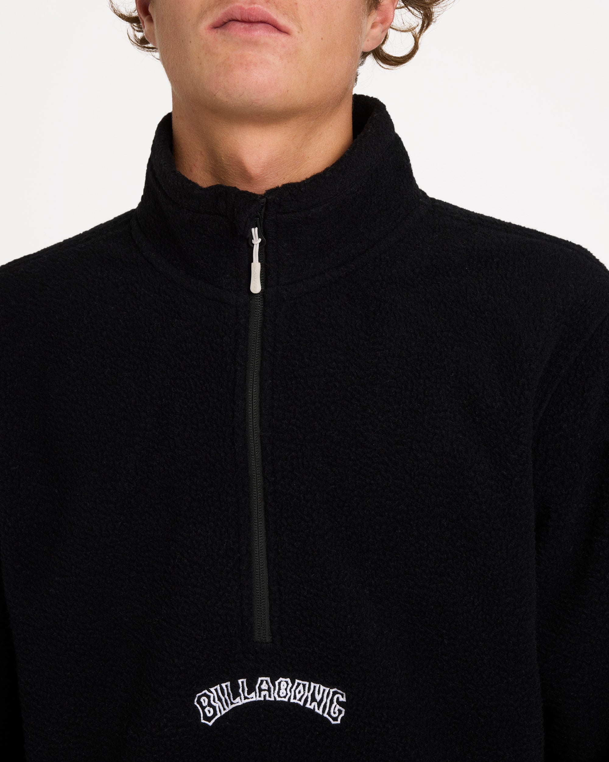 Mens Boundary Mockneck Fleece Jumper