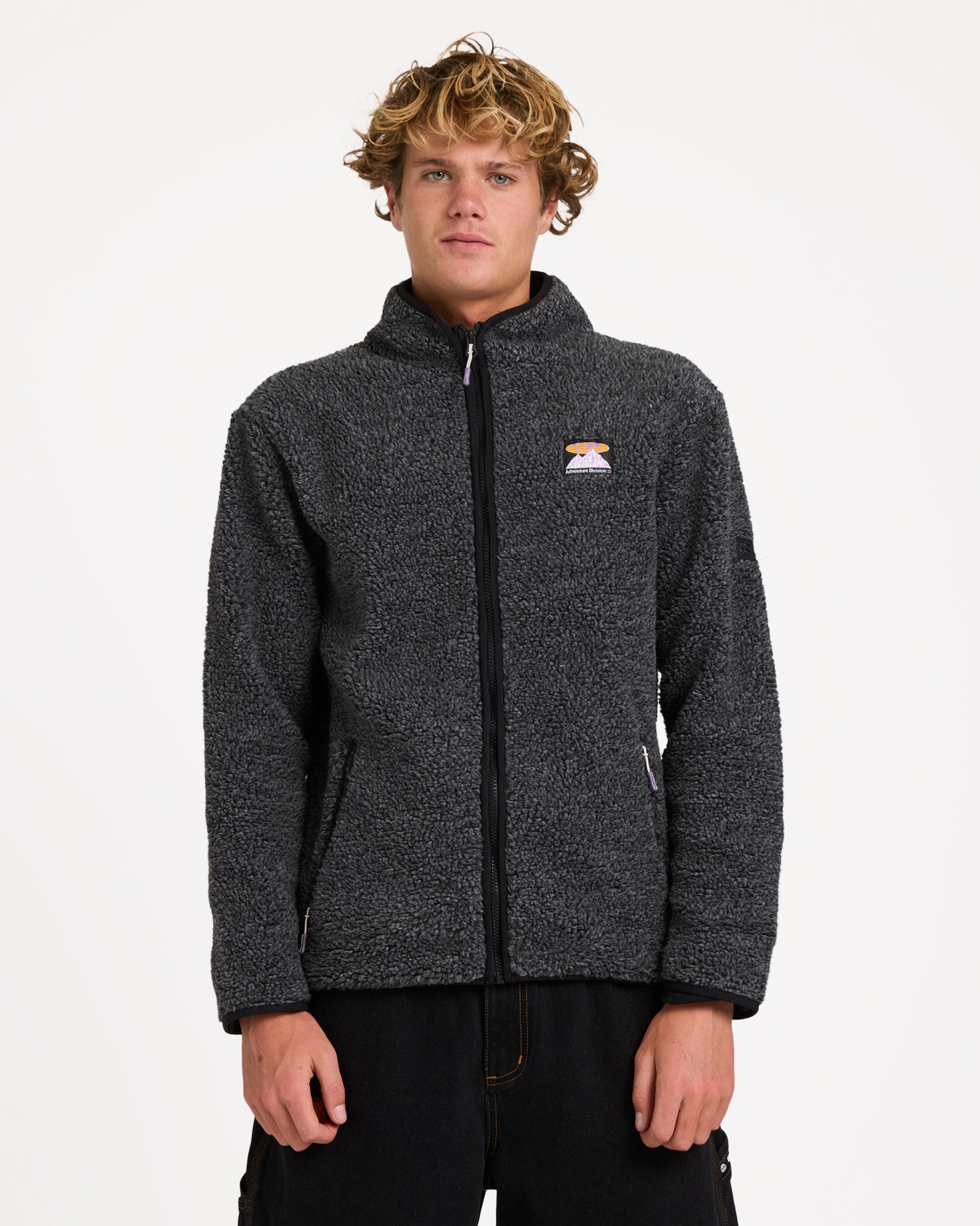 Mens Boundary Trail Zip Up Fleece Jacket