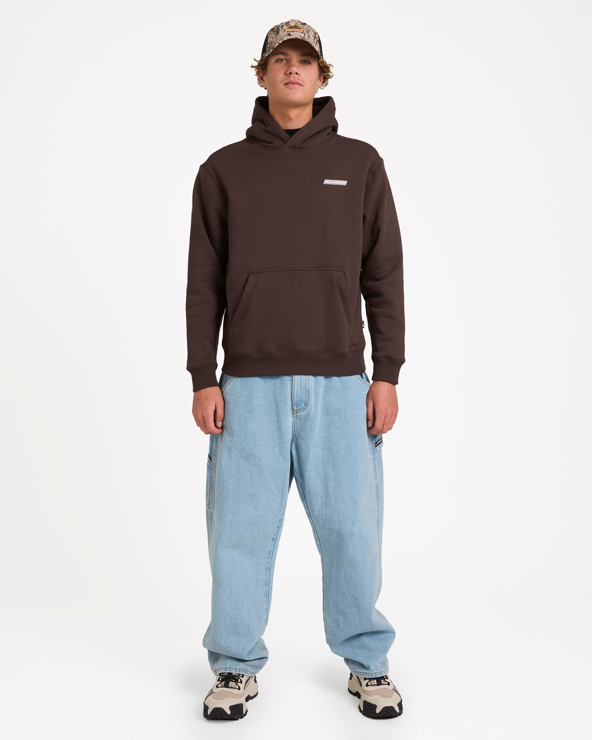 Mens Adiv Slant Pullover Hoodie