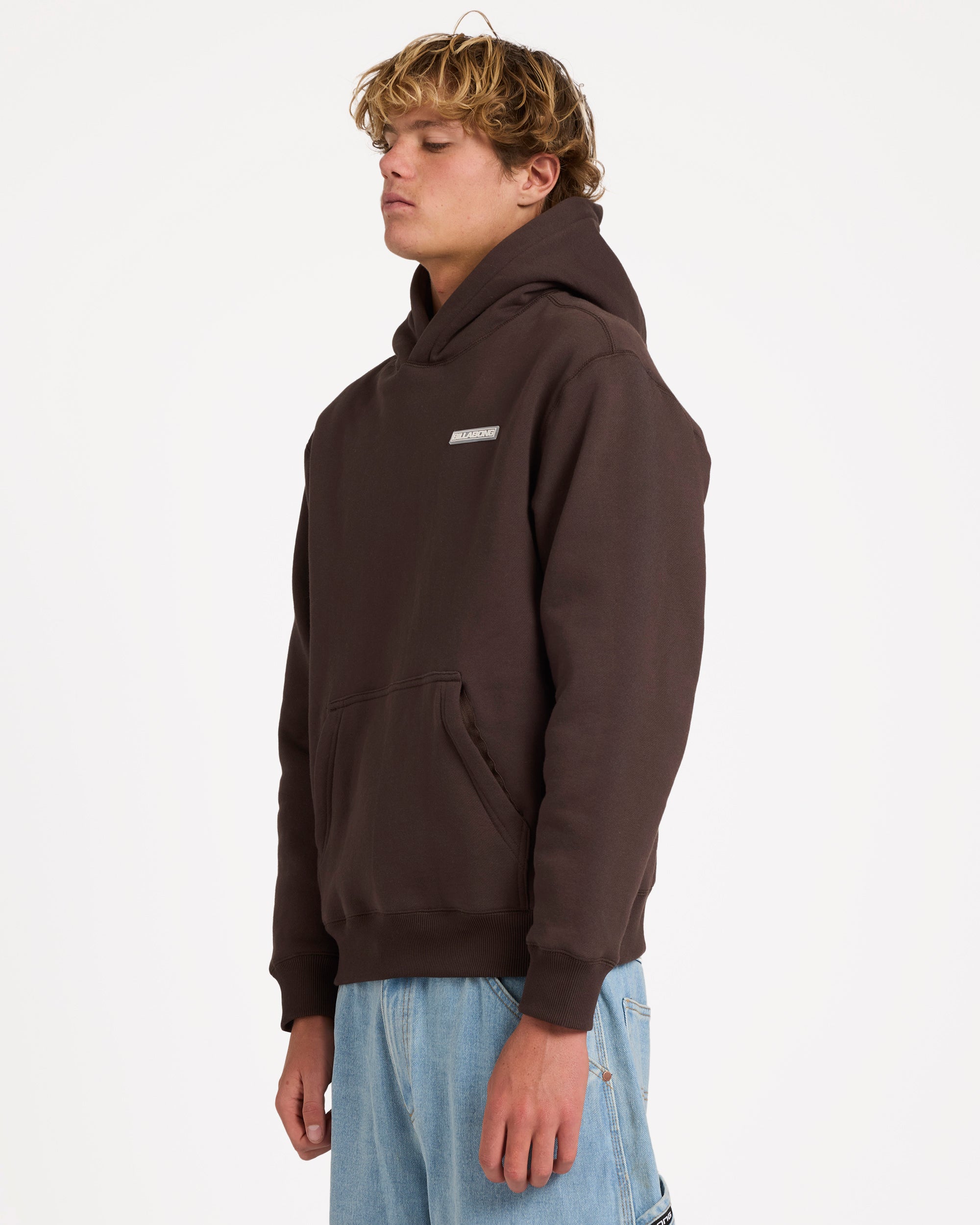 Mens Adiv Slant Pullover Hoodie