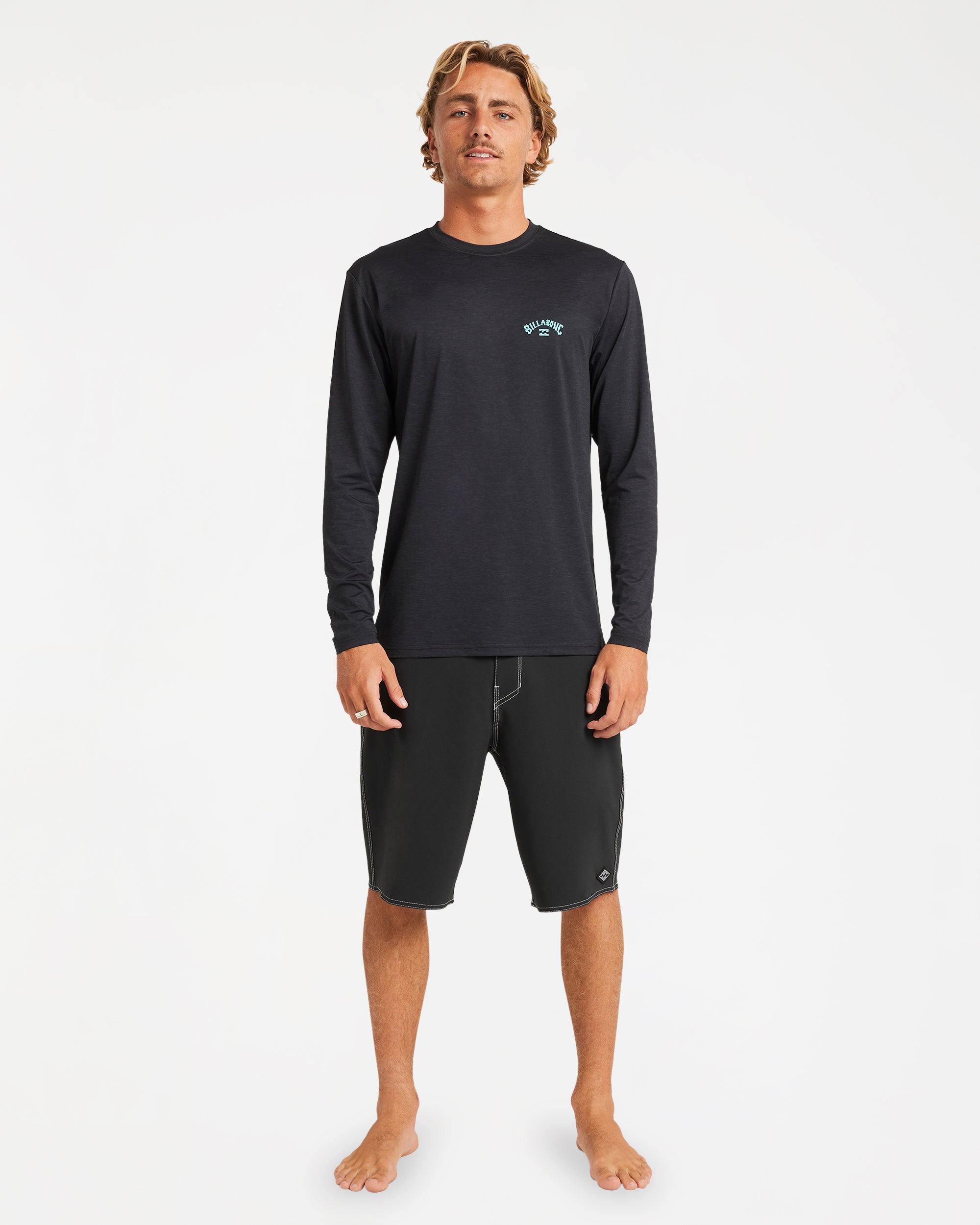Mens Shoreline Loose Fit Long Sleeve Rash Vest