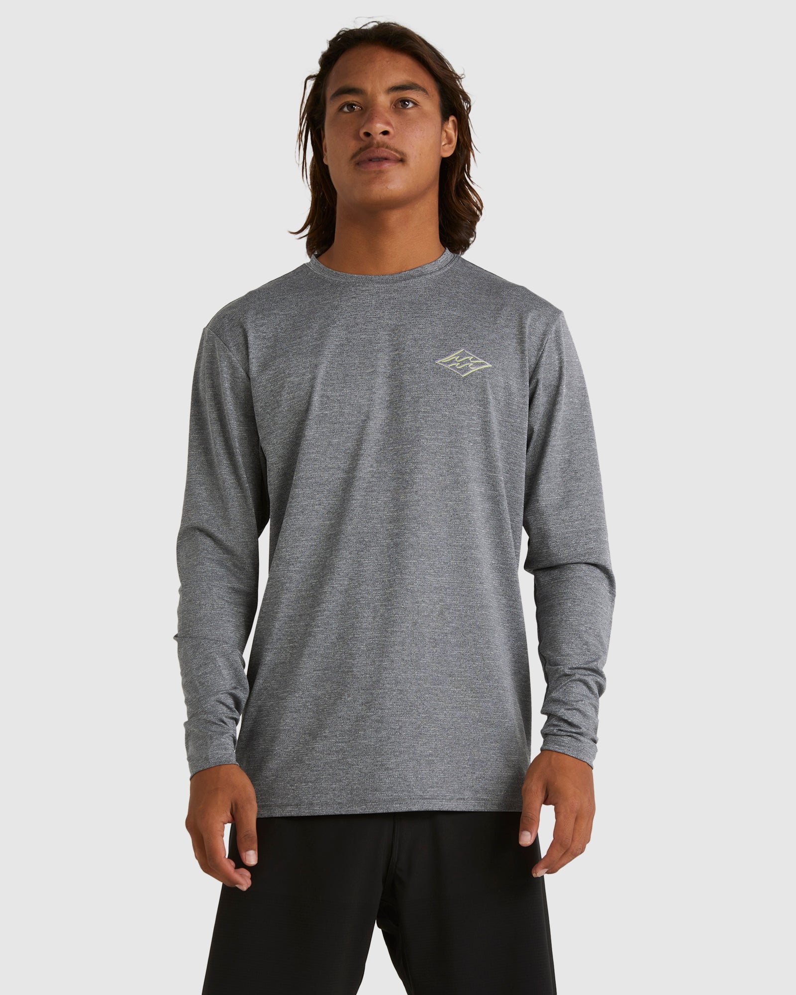 Mens Diamond Shoreline Long Sleeve Rash Vest