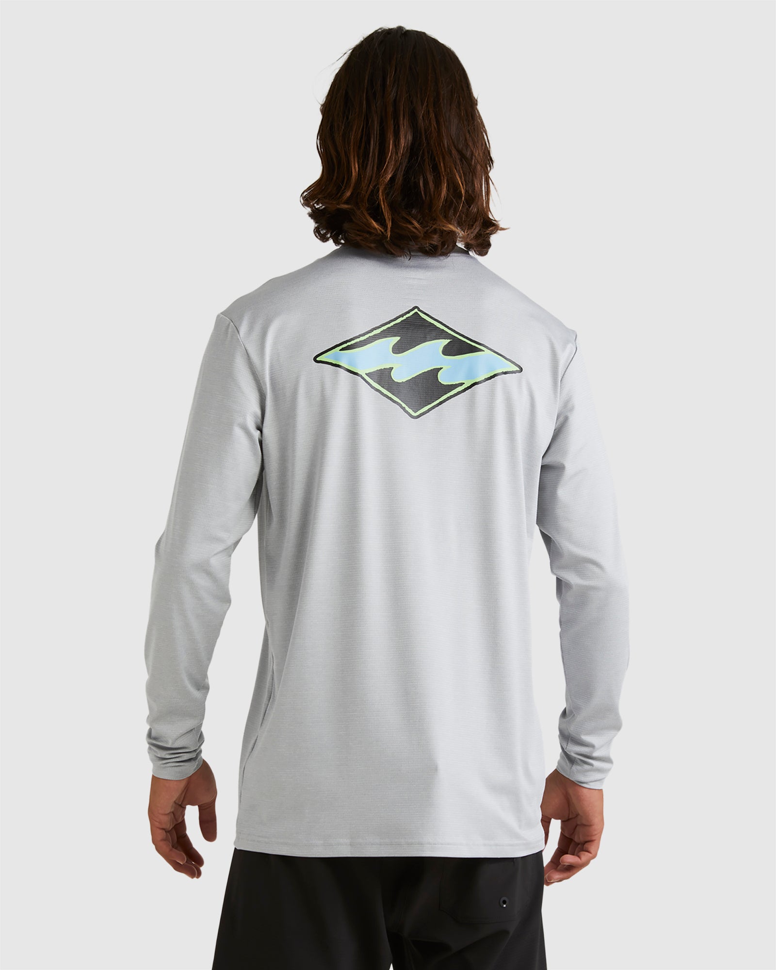 Mens Diamond Shoreline Long Sleeve Rash Vest