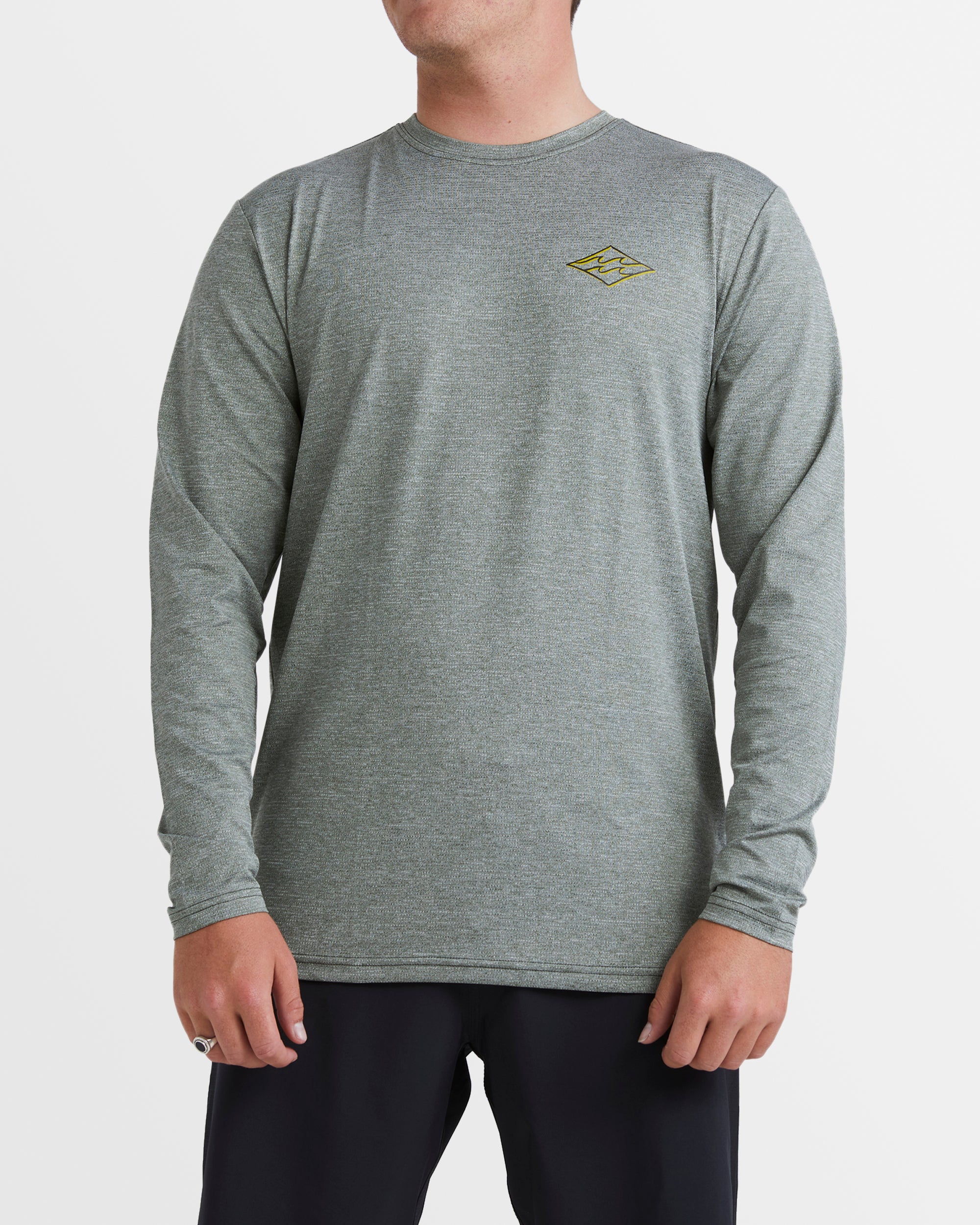 Mens Diamond Shoreline Long Sleeve Rash Vest