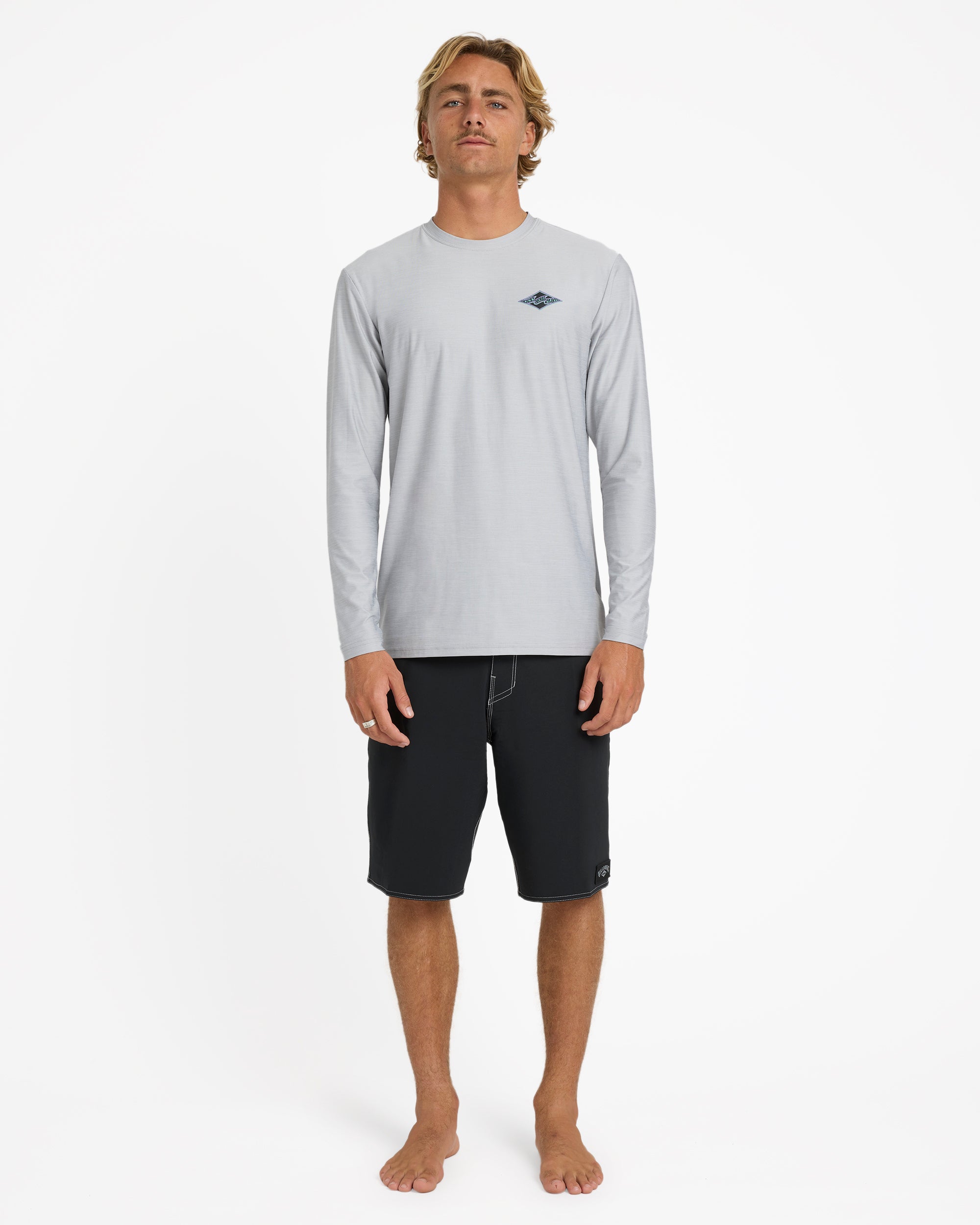 Mens Diamond Shoreline Rash Vest
