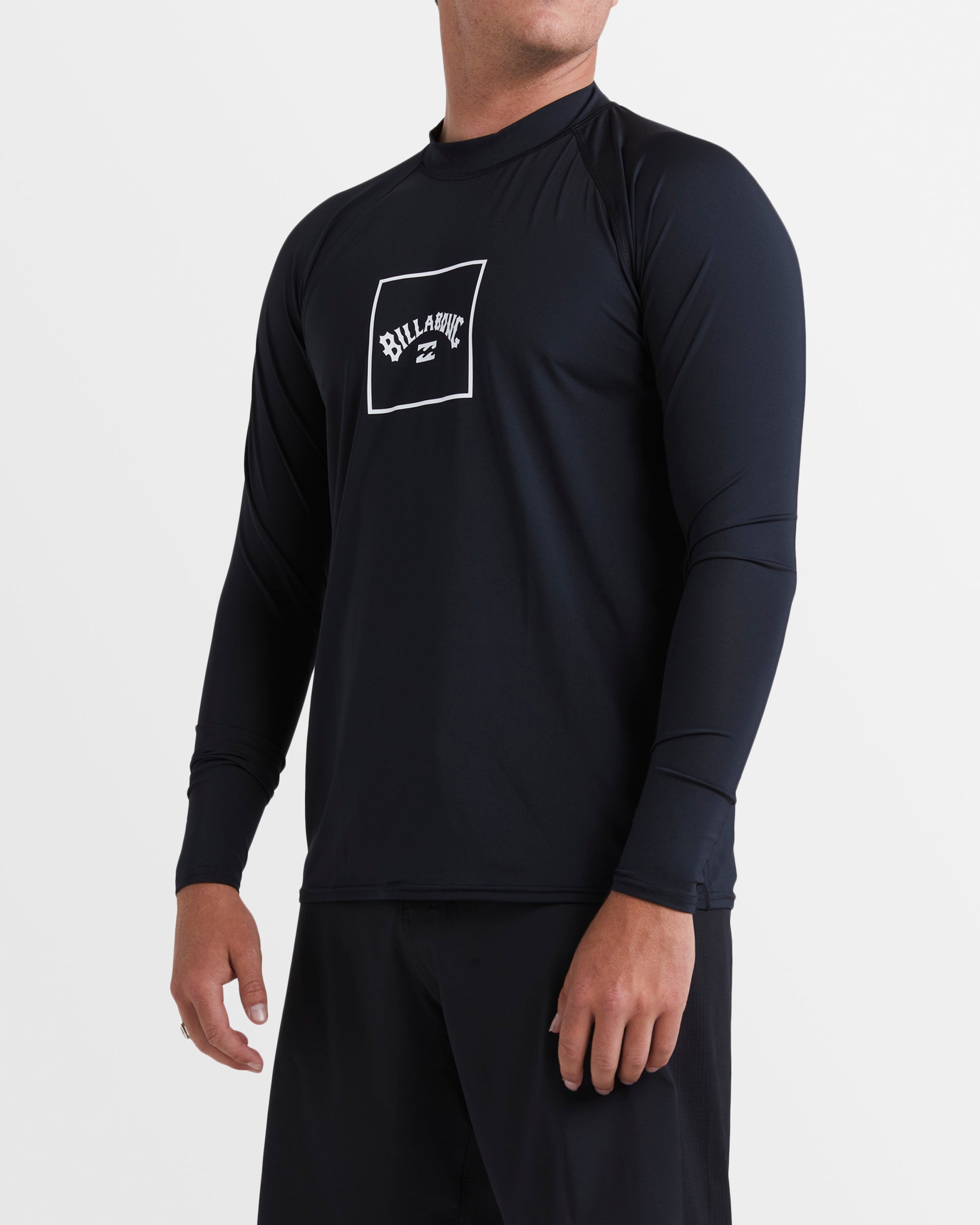 Mens Boxed Arch Regular Fit Long Sleeve Rash Vest