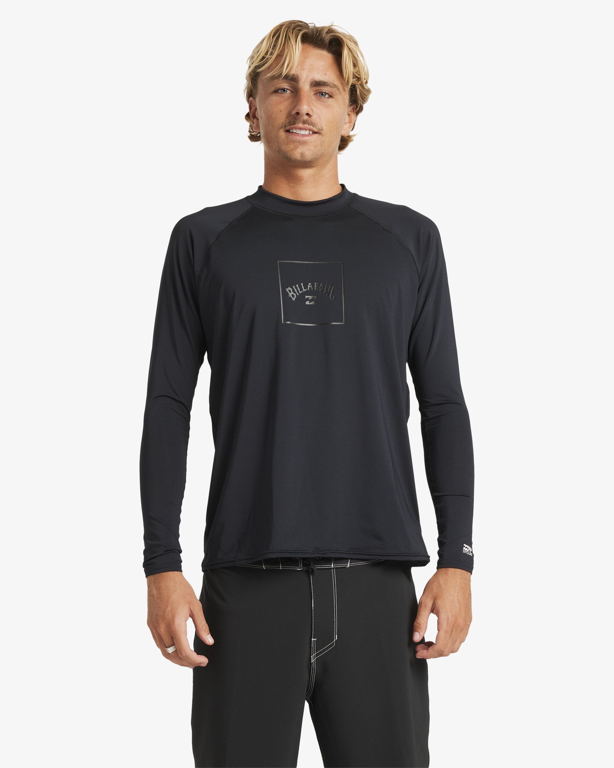 Mens Boxed Arch Regular Fit Long Sleeve Rash Vest