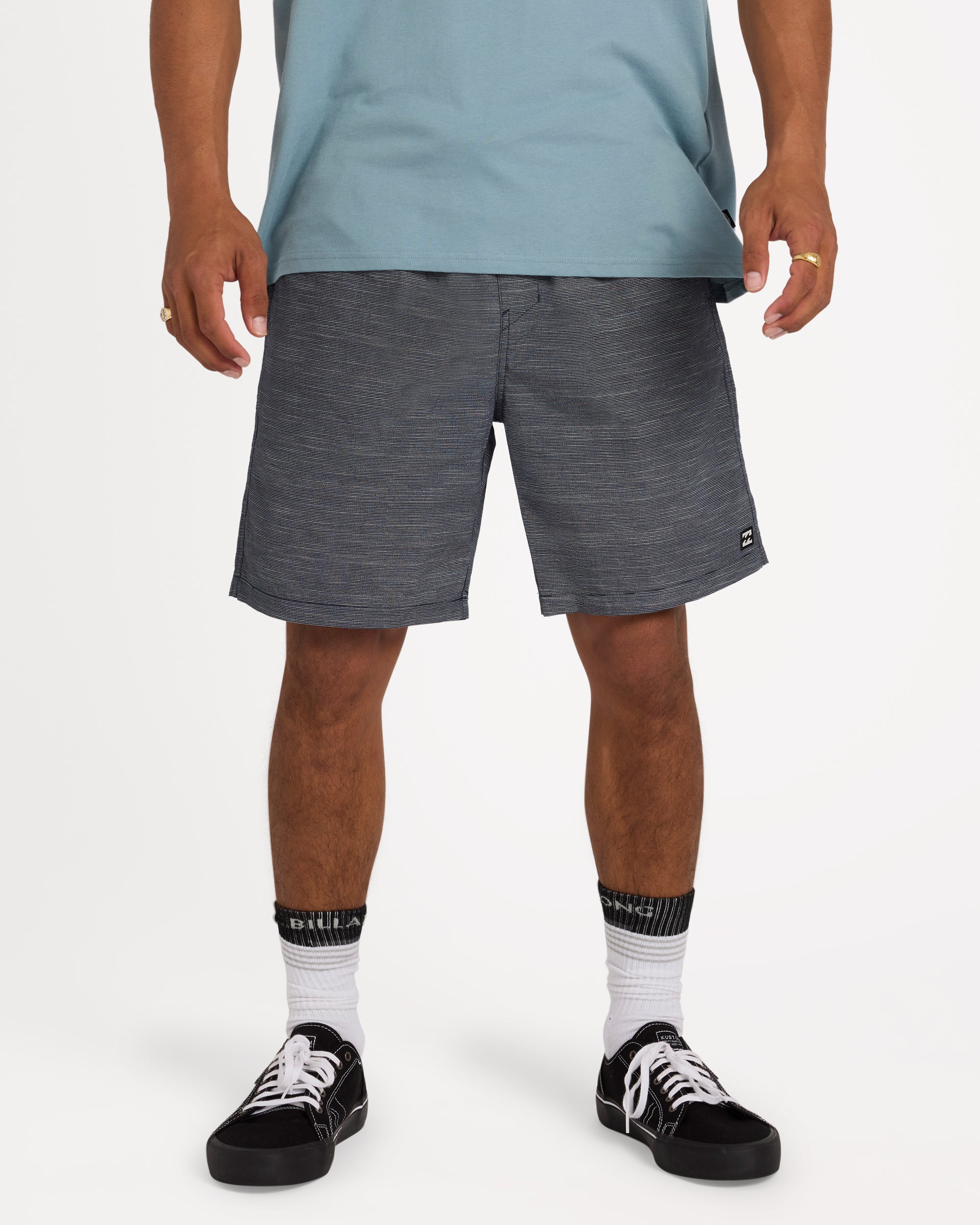 Mens Slub Elastic 21" Shorts