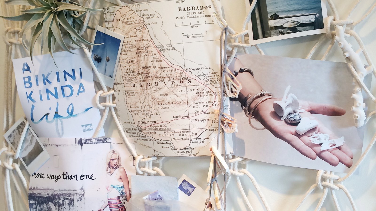 DIY MACRAME MEMORY BOARD