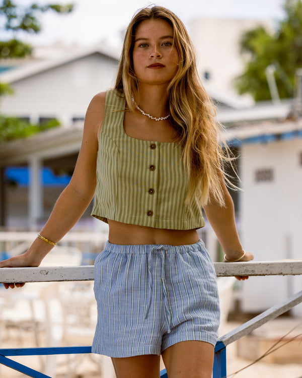 Womens Wanderer Printed Elastic Pants
