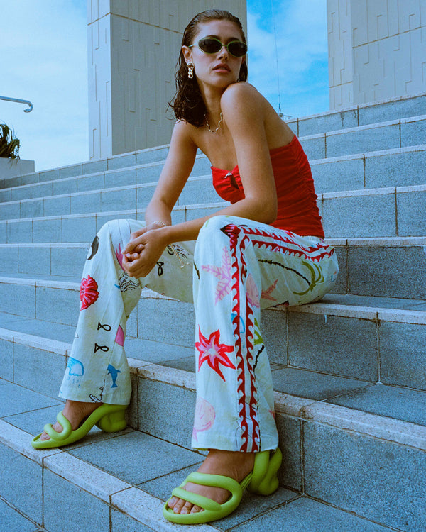 Womens Lottie Hall Elastic Pants