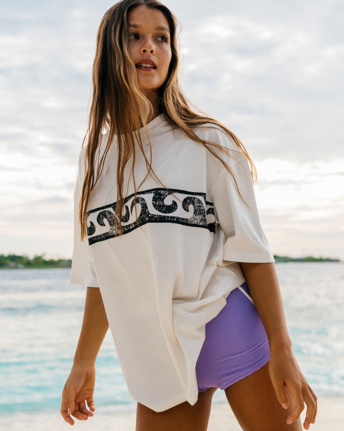 Womens Wave Fade T-Shirt – Salt Crystal – Billabong NZ