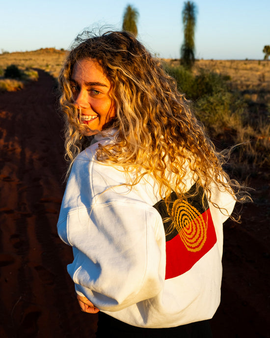 Womens Otis Flag Pullover Hoodie