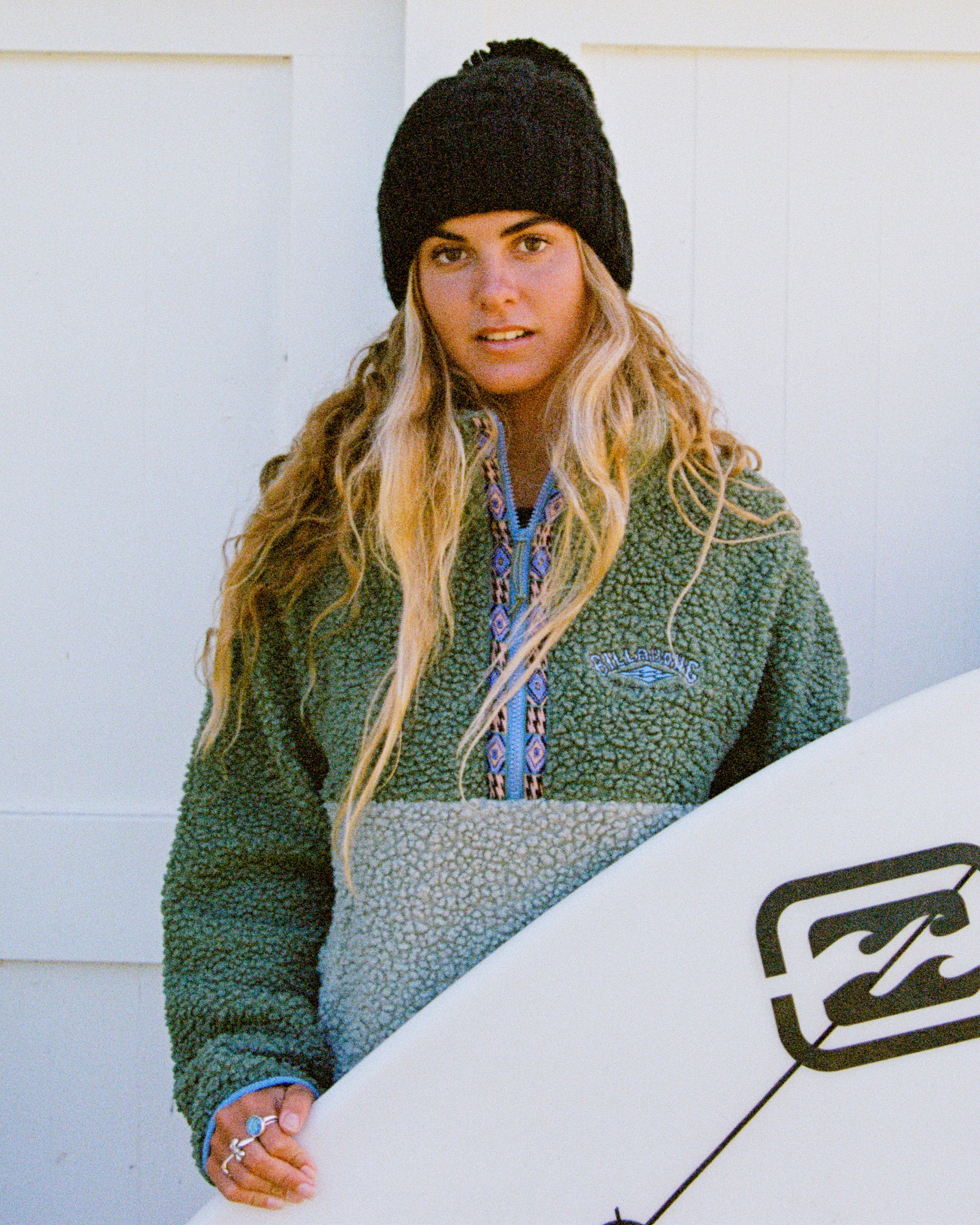 Womens Horizon Mock Neck Half Zip Pullover