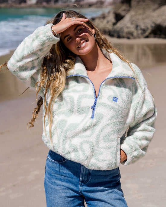 Womens Barra Half Zip Hoodie