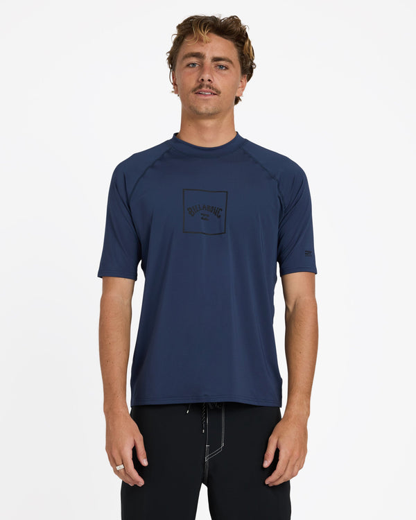 Mens Boxed Arch Regular Fit Rash Vest
