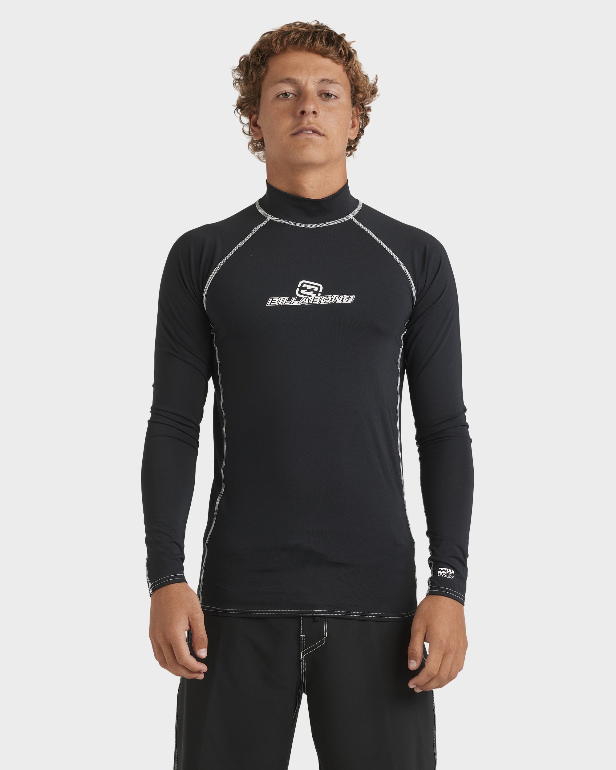 Mens Jimmy Contrast Long Sleeve Rash Vest