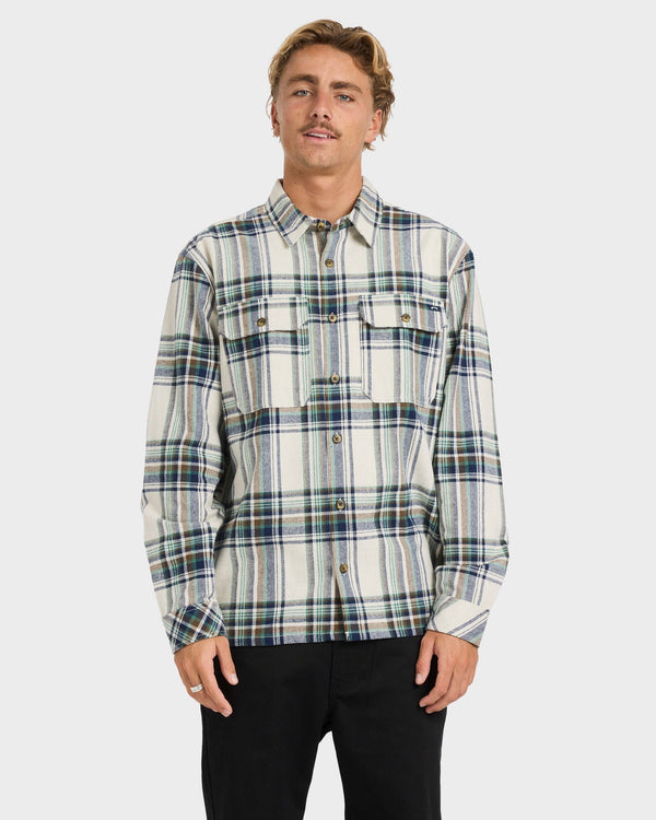 Mens Offshore Long Sleeve Flannel Shirt