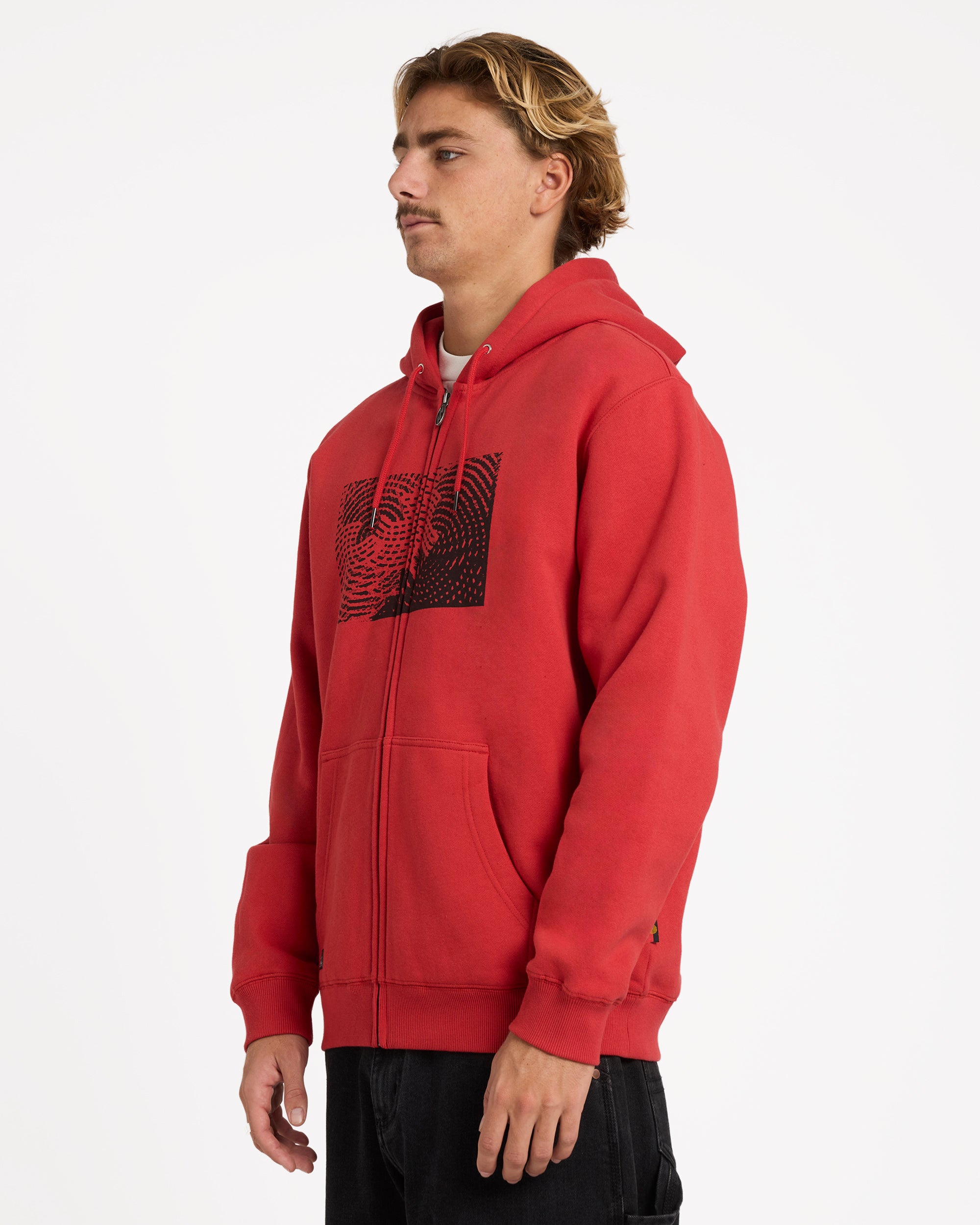 Mens Otis Canvas Zip Up Hoodie