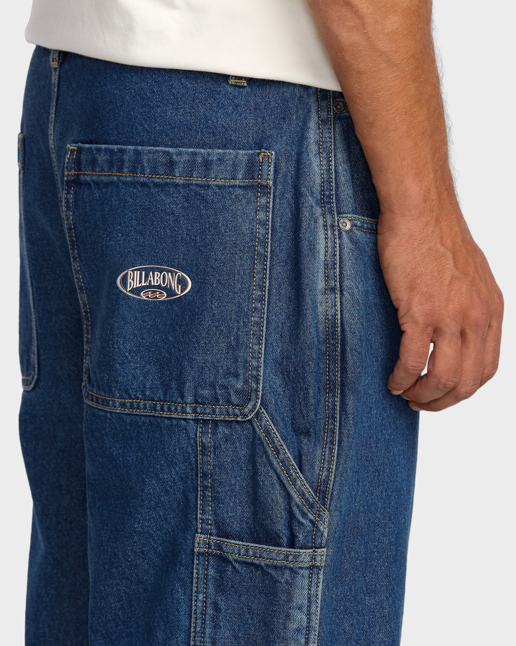 Mens Bad Dog Workwear Denim Pants