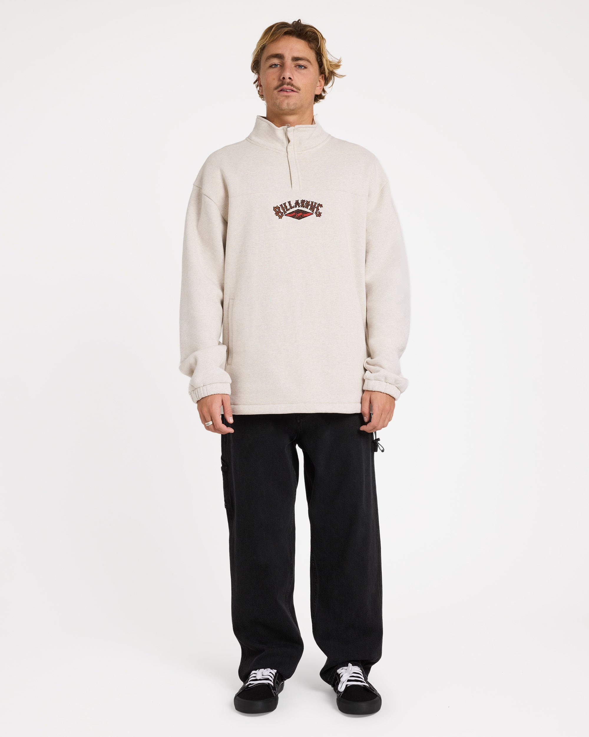 Mens Otis King Prawn Quarter Zip Fleece Pullover