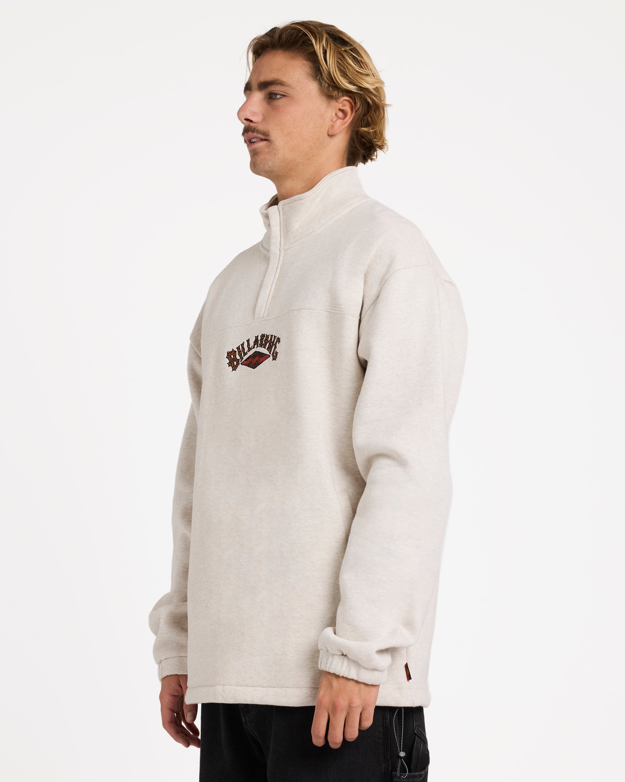 Mens Otis King Prawn Quarter Zip Fleece Pullover