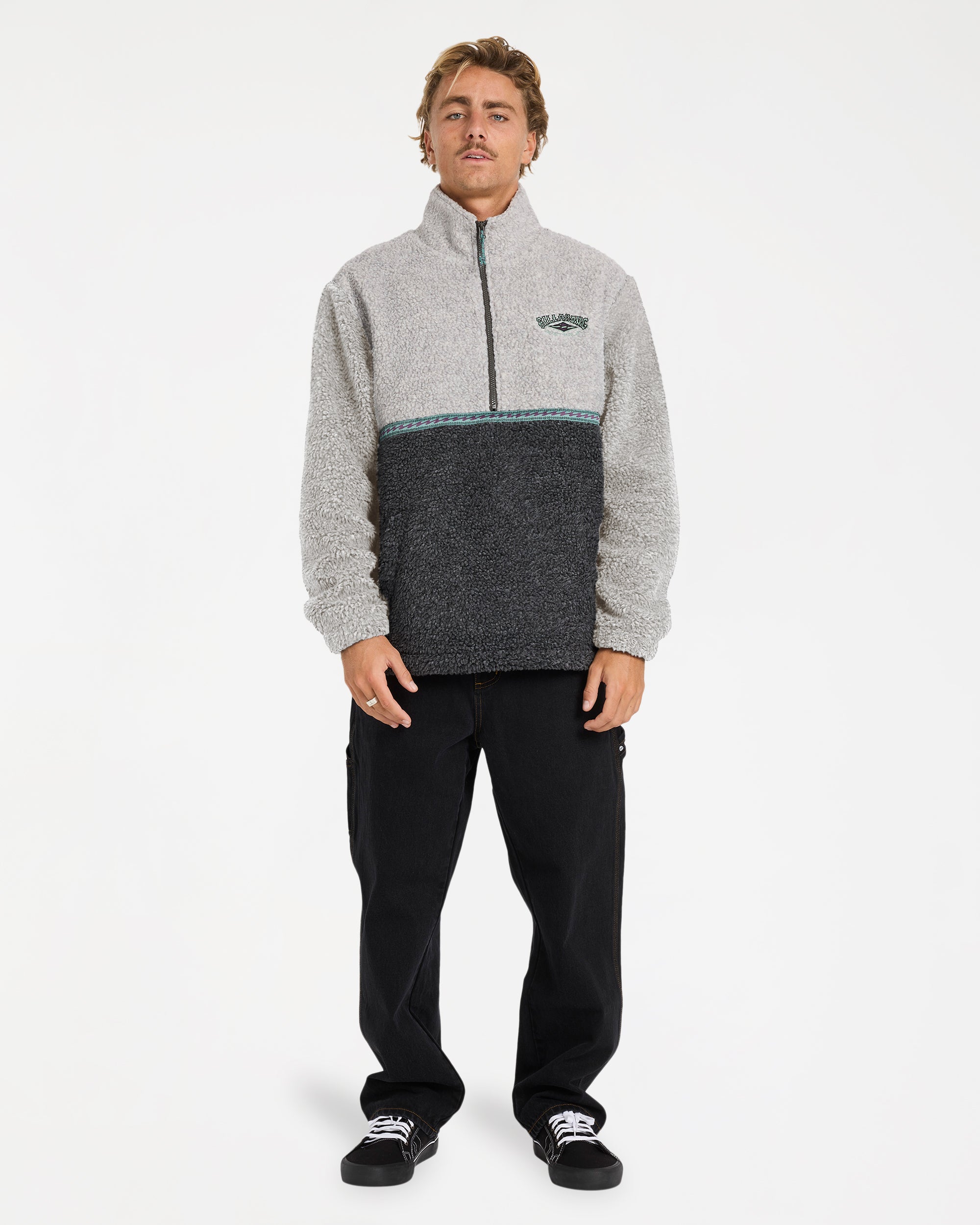 Mens Tombstone Half Zip Fleece Pullover