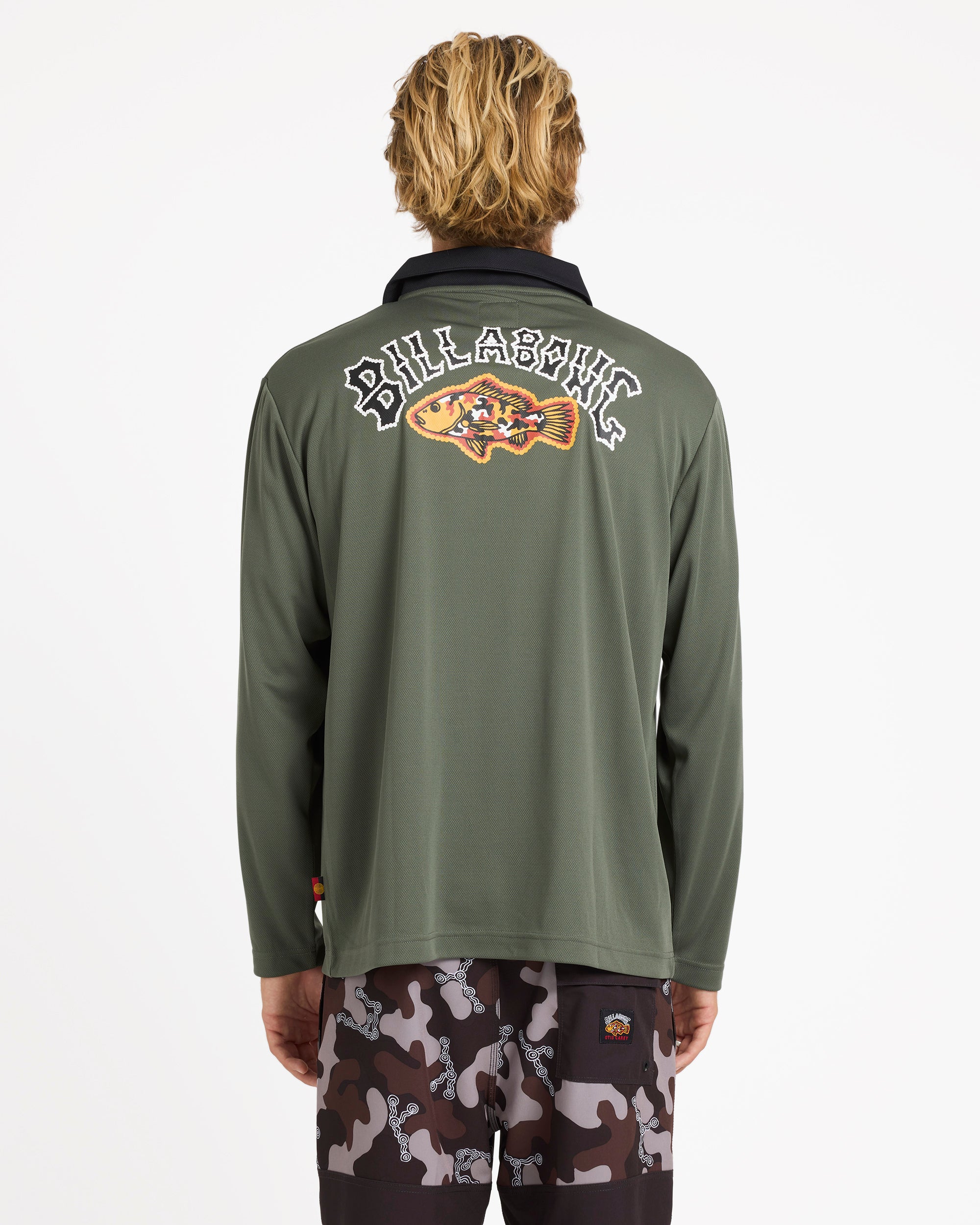 Mens Otis Mangrove Fisho Long Sleeve Rash Vest