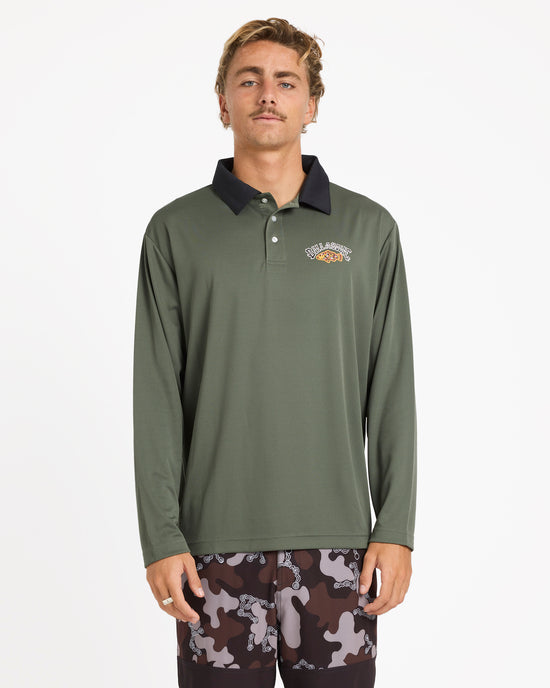 Mens Otis Mangrove Fisho Long Sleeve Rash Vest