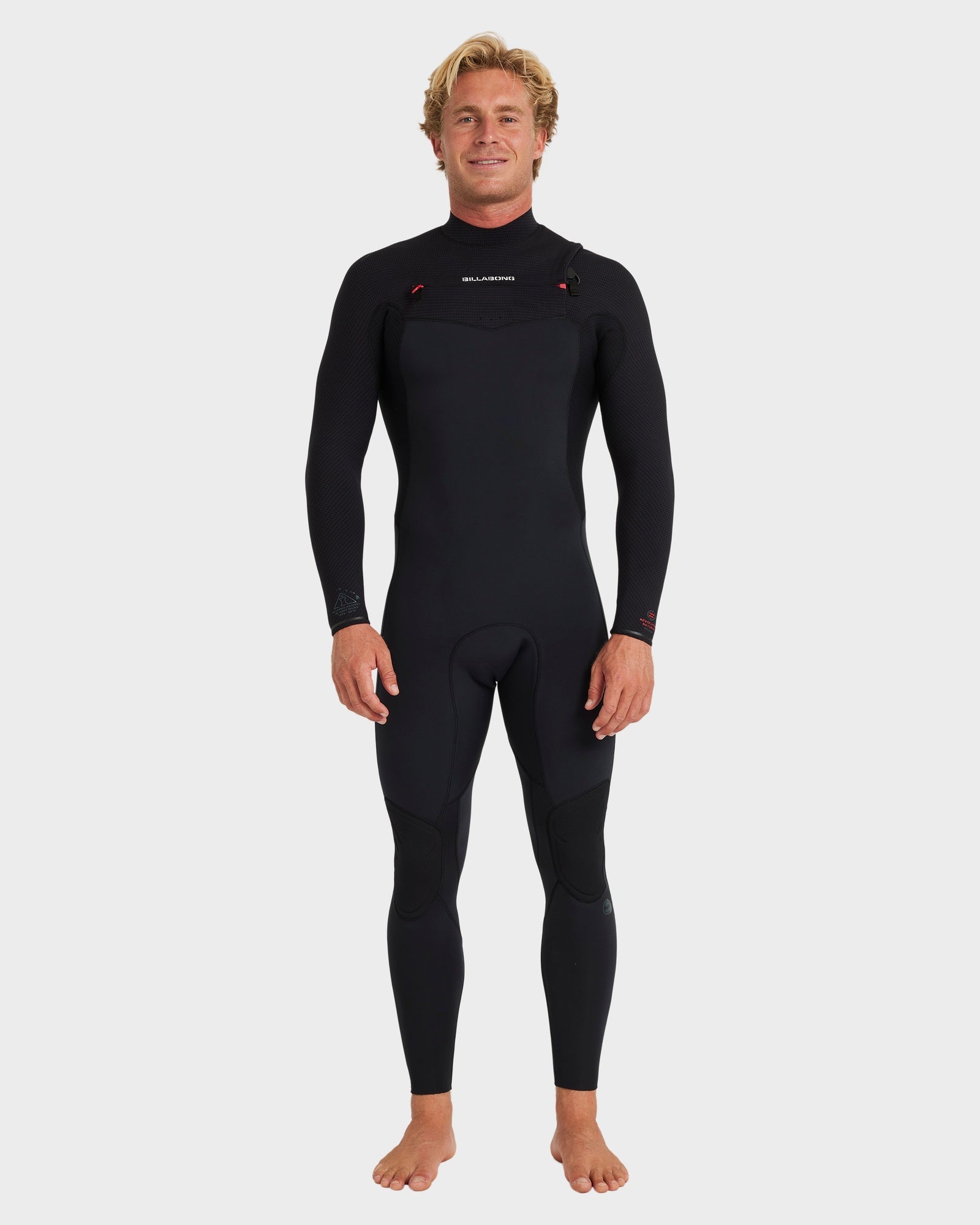 Mens 4/3 mm Revolution Natural Chest Zip Steamer Wetsuit