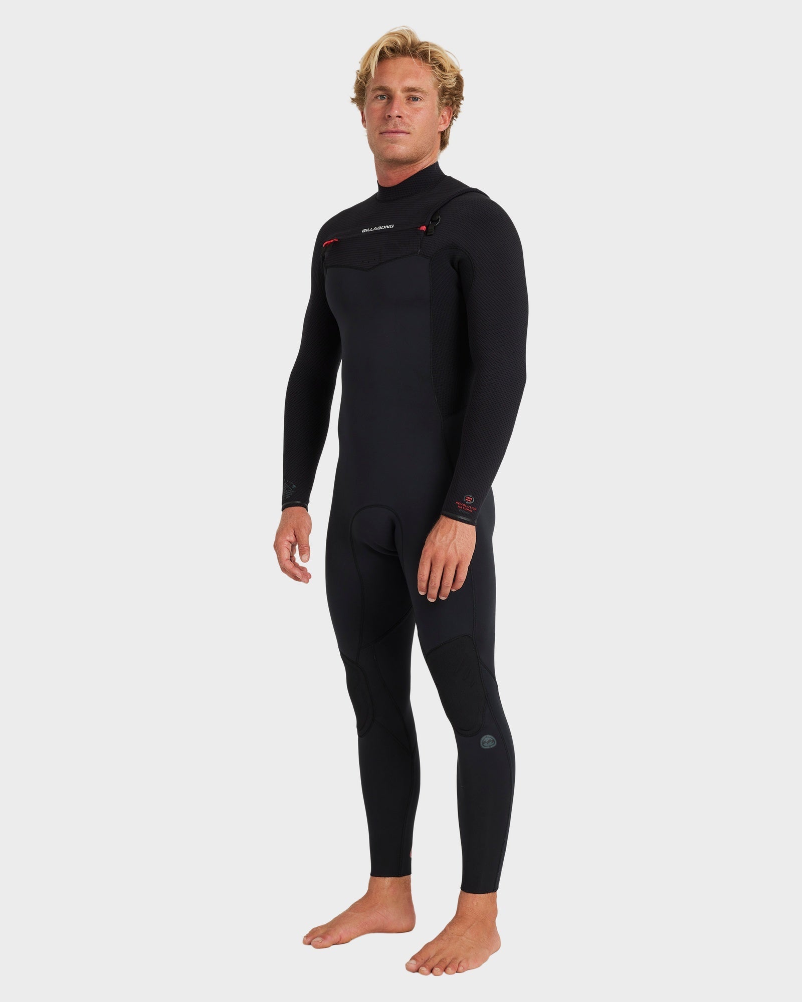 Mens 4/3 mm Revolution Natural Chest Zip Steamer Wetsuit