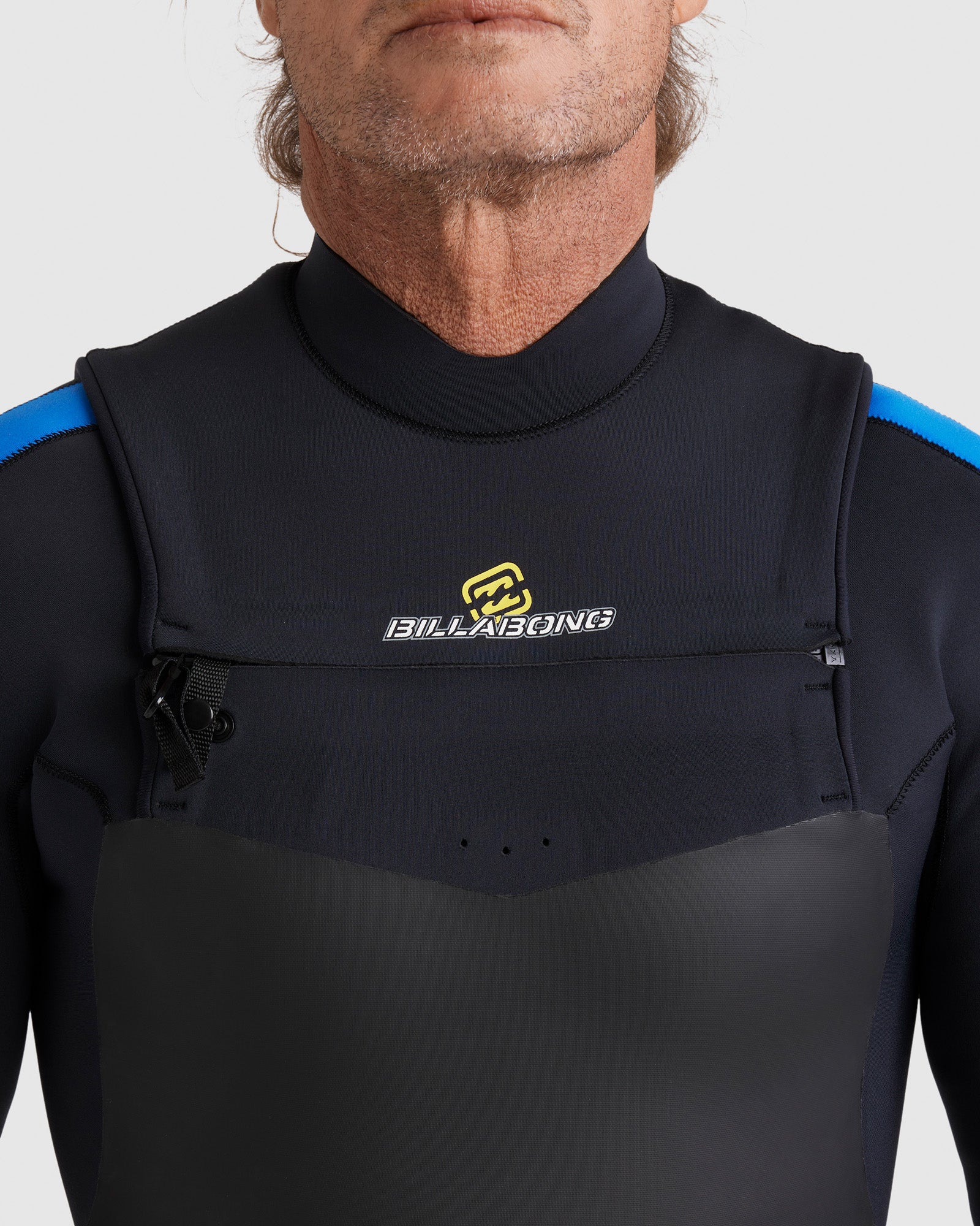 Mens 3/2mm Oscillator Chest Zip Steamer Wetsuit