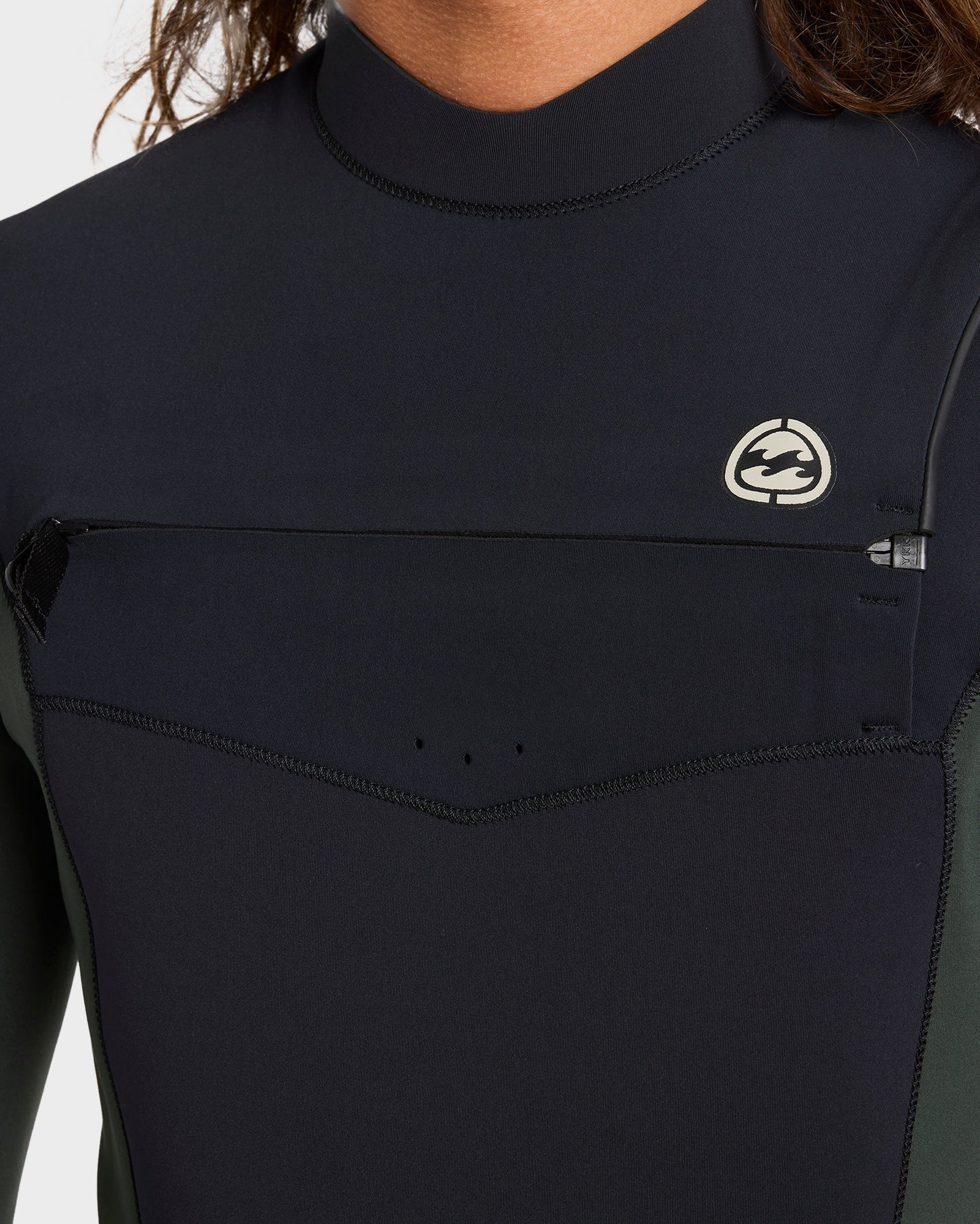 Mens 3/2 mm Absolute Natural Chest Zip Steamer Wetsuit