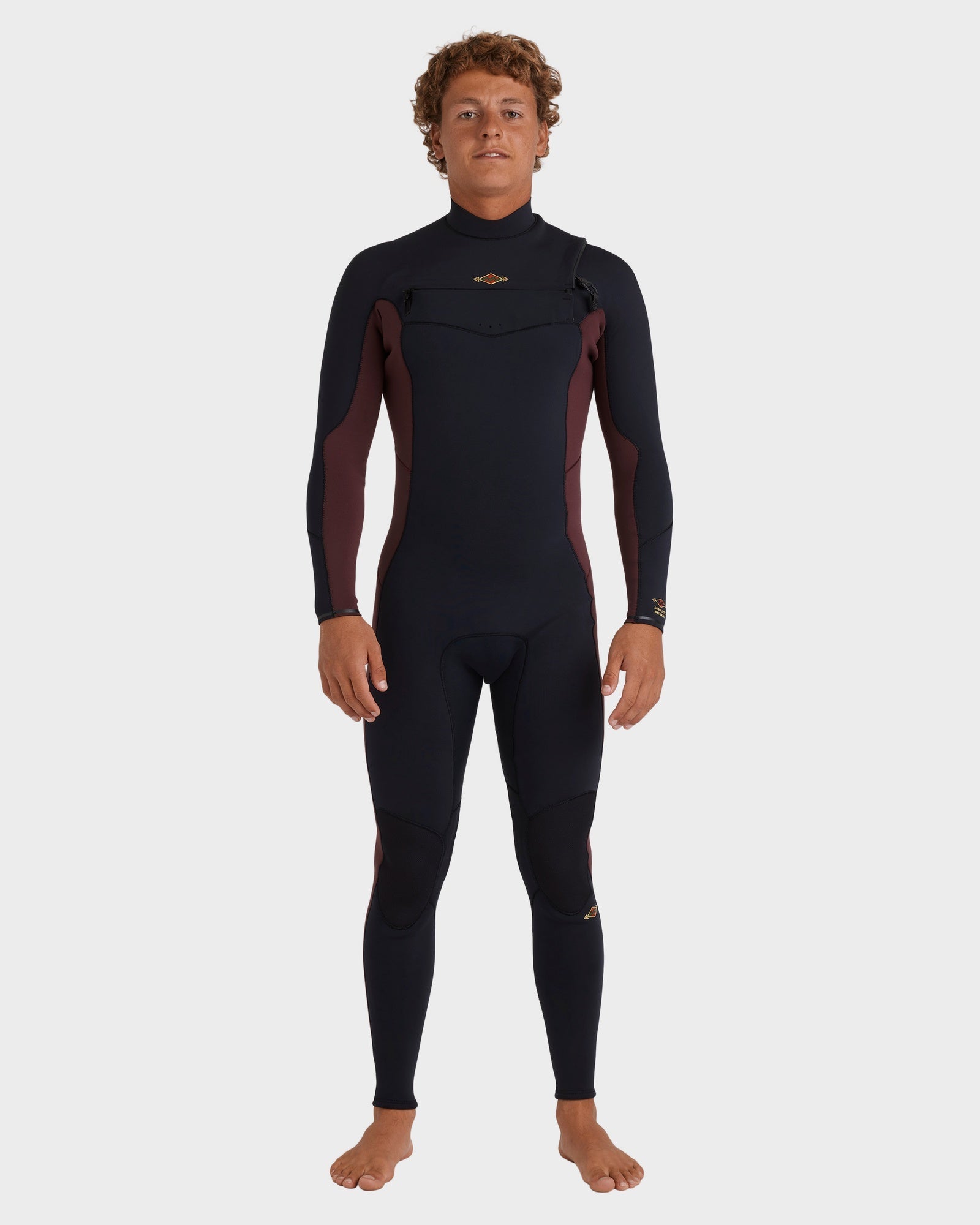 Mens 4/3 mm Absolute Natural Chest Zip Steamer Wetsuit