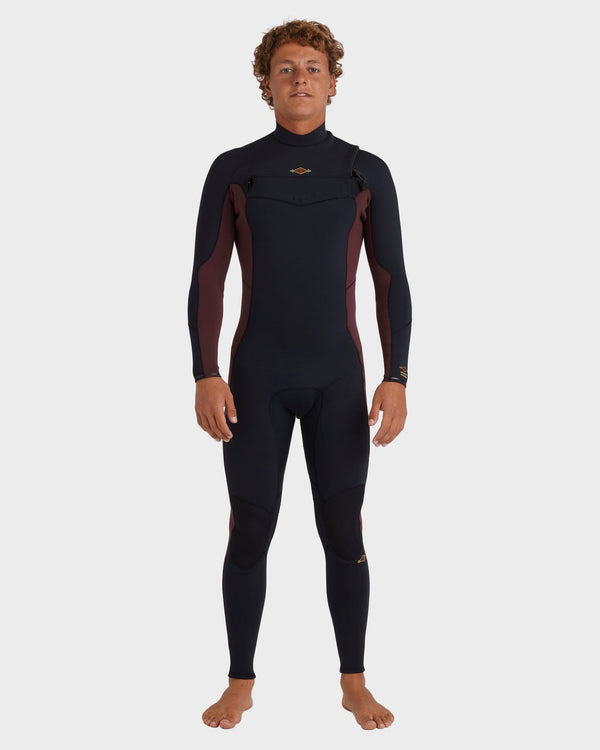 Mens 4/3mm Absolute Natural Chest Zip Steamer Wetsuit