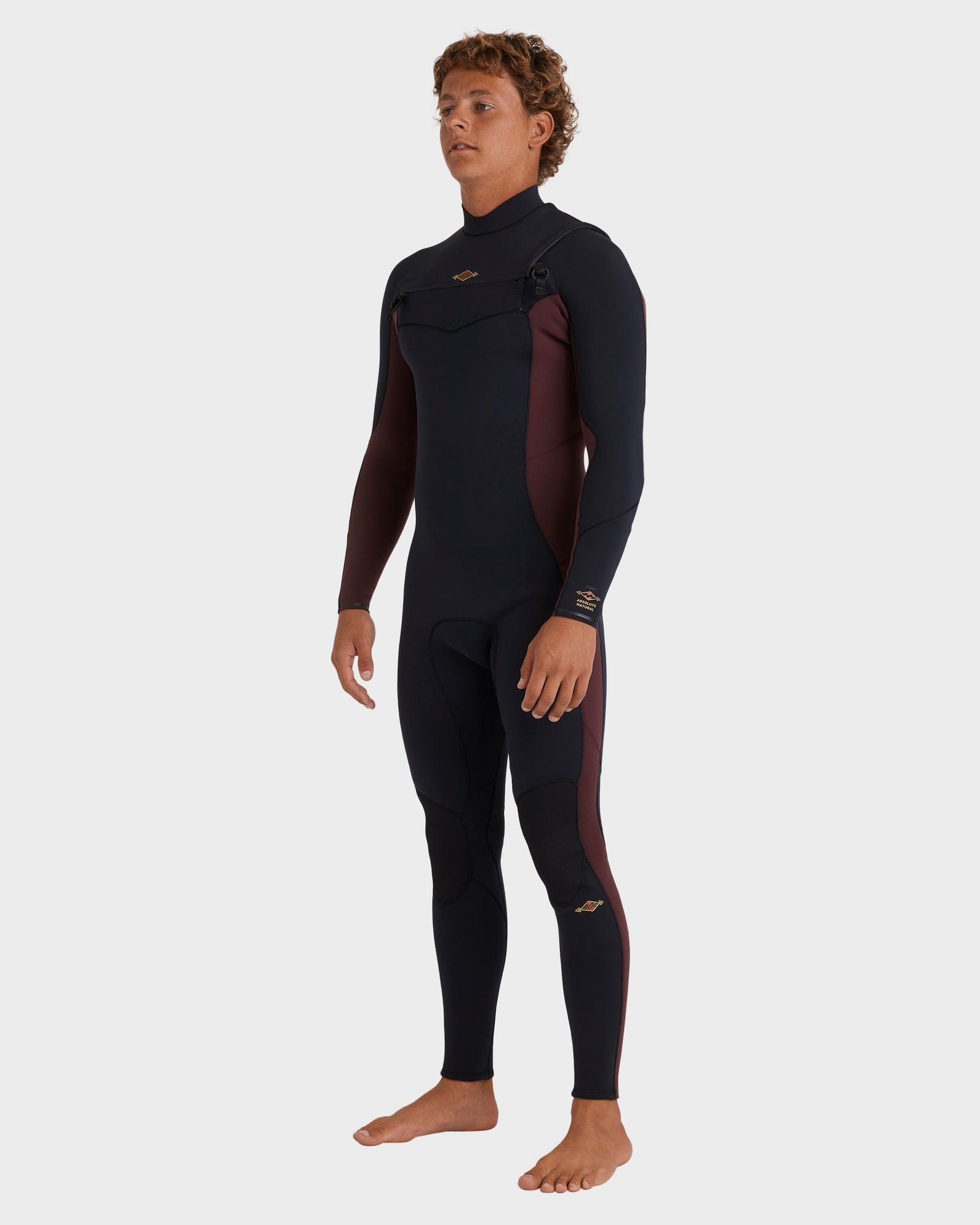 Mens 4/3 mm Absolute Natural Chest Zip Steamer Wetsuit