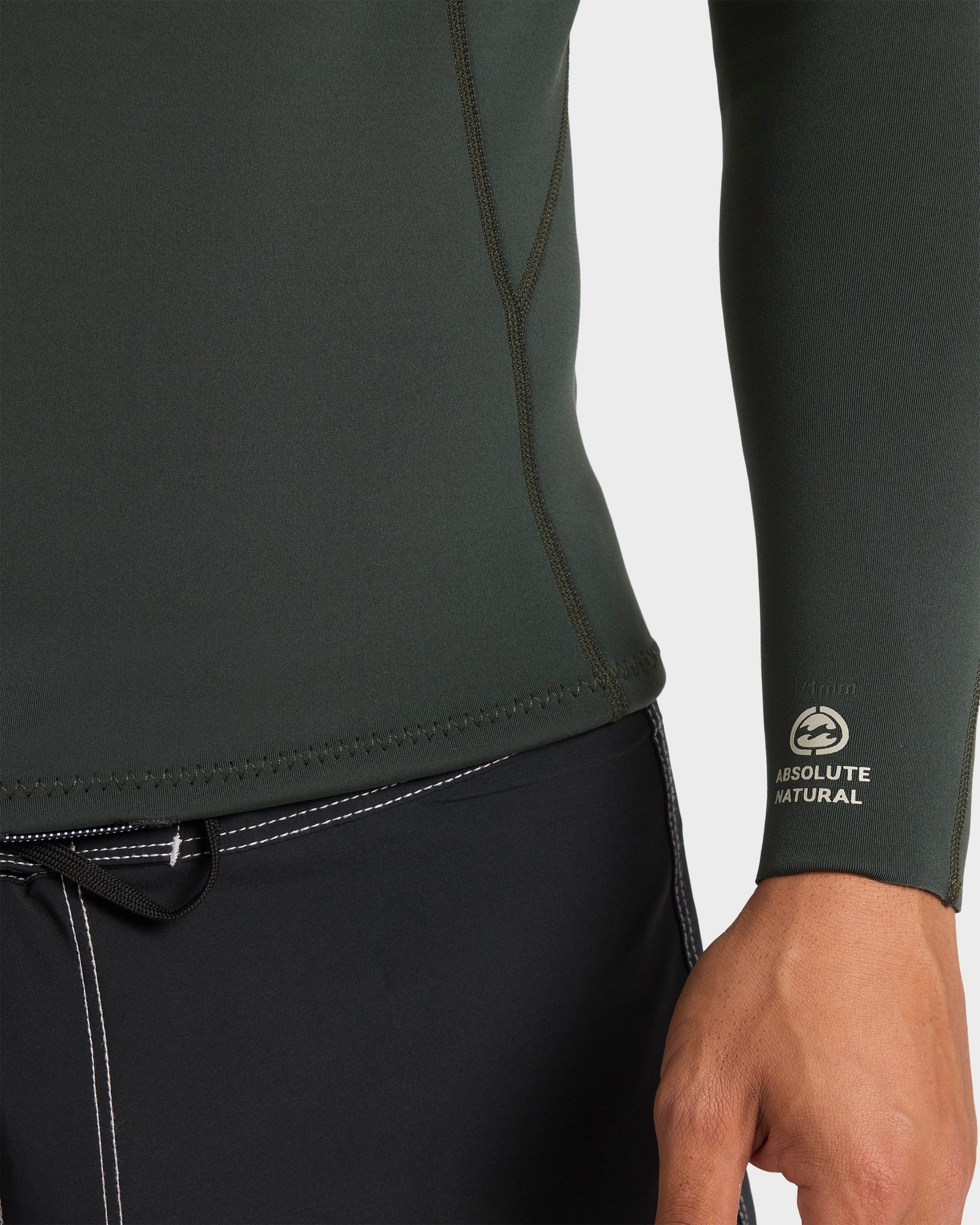 Mens 1/1mm Absolute Natural Long Sleeve Wetsuit Top