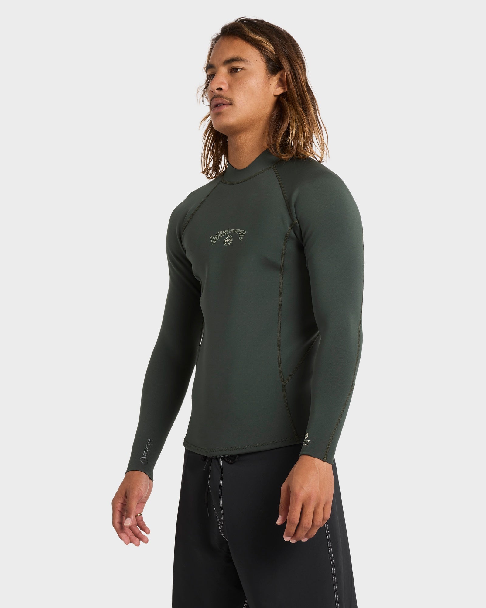 Mens 1/1mm Absolute Natural Long Sleeve Wetsuit Top