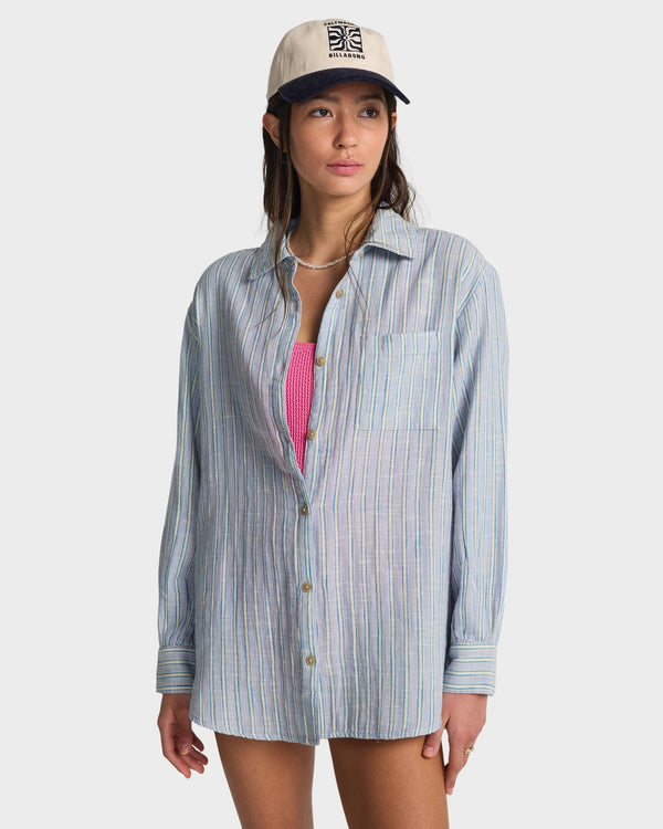 Womens Wanderer Printed Long Sleeve Shirt