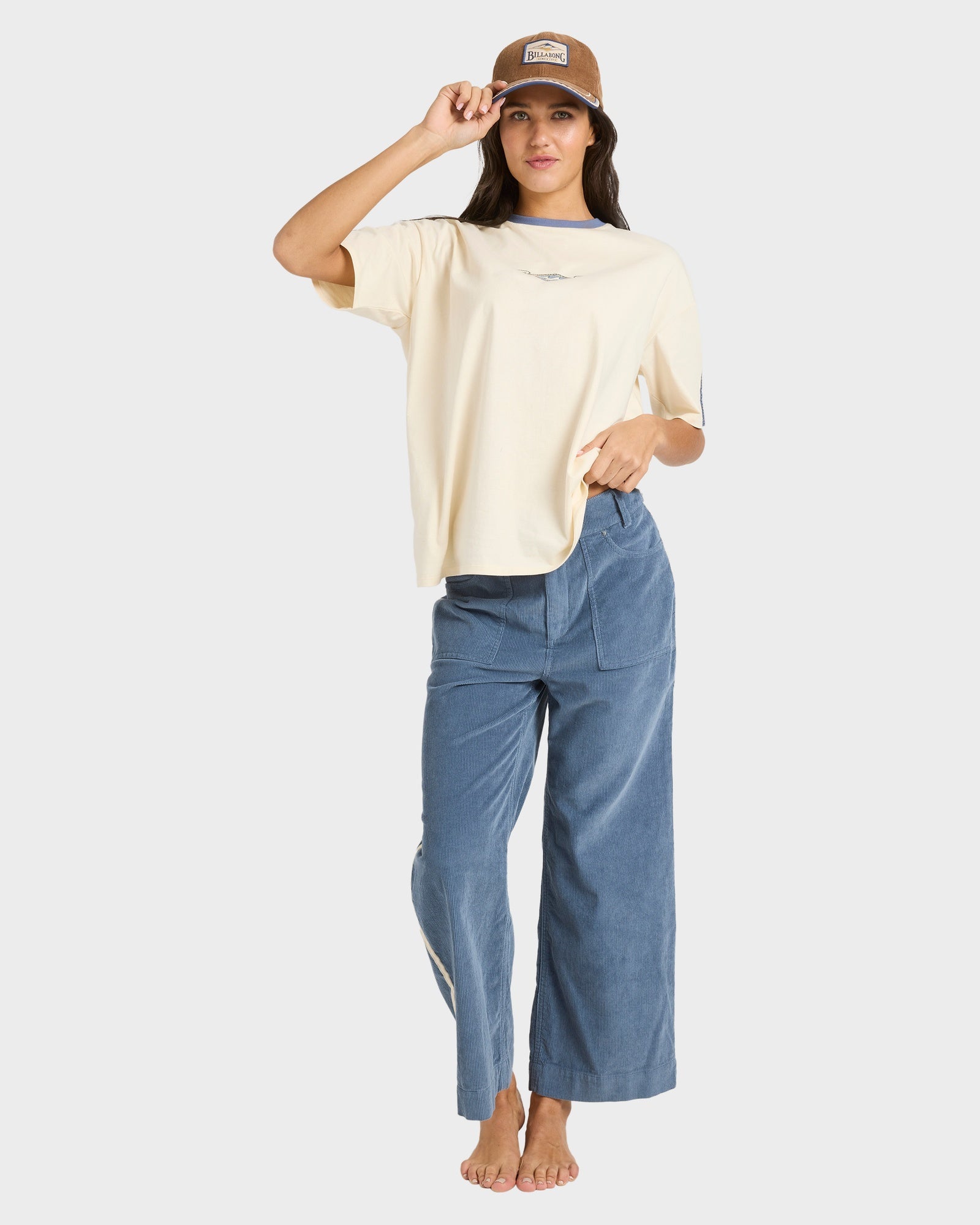 Womens Sea Tone Corduroy Pants